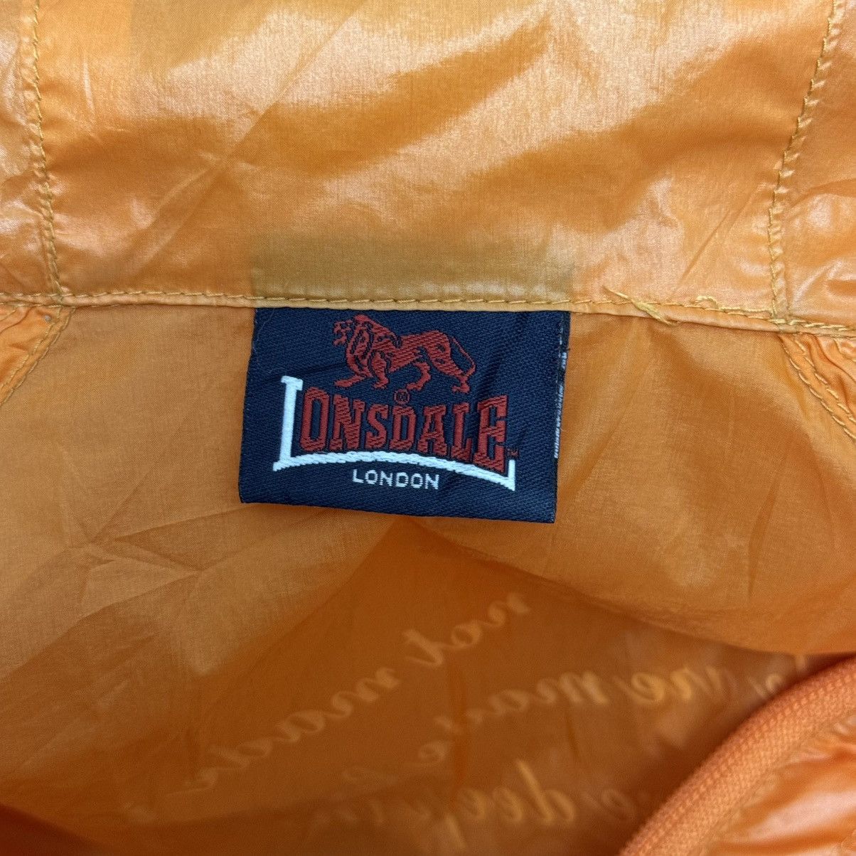 Lonsdale × Vintage Lonsdale Semi Transparent Sheer Windbreaker Hooded Jacket Size US M / EU 48-50 / 2 - 11 Thumbnail