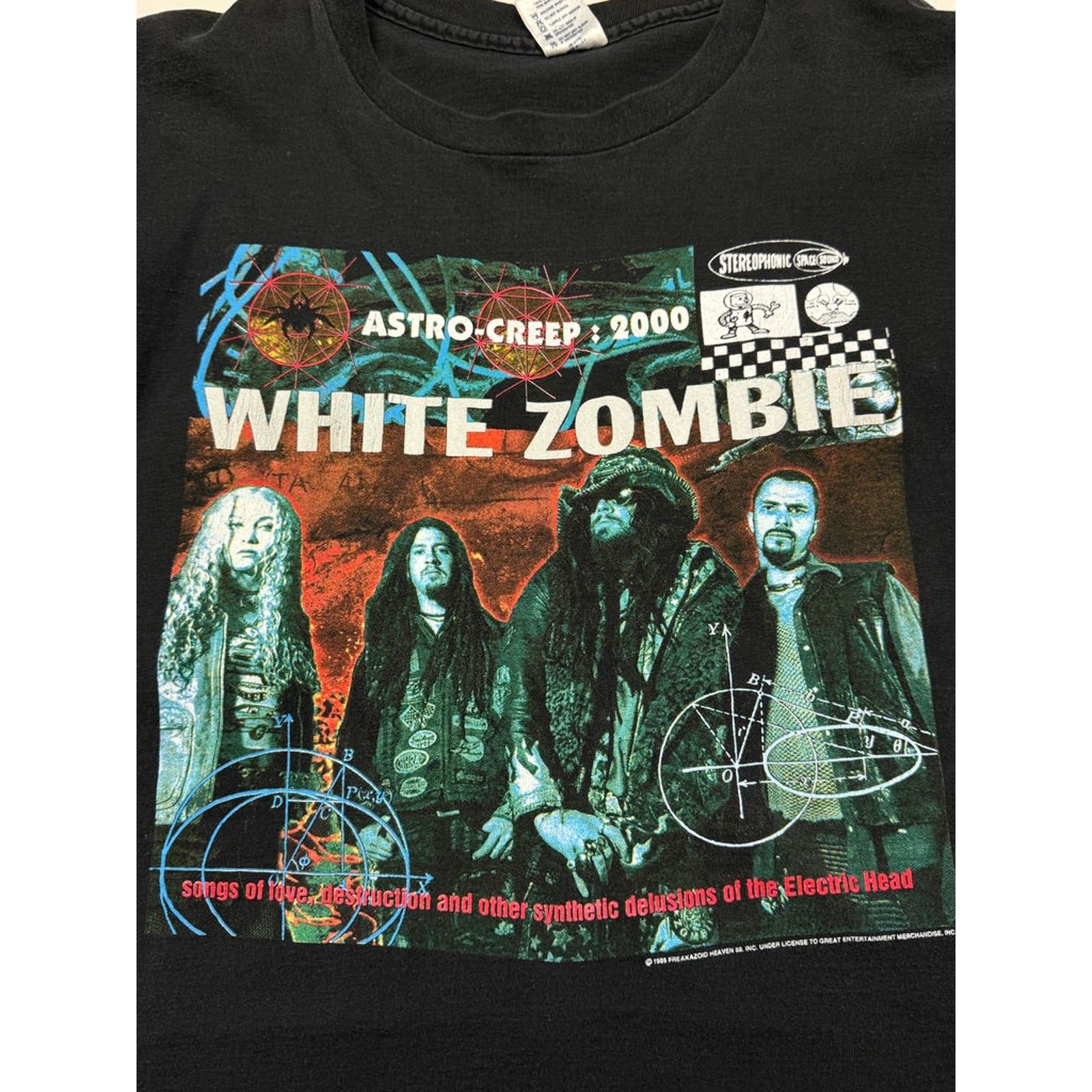 Vintage Vintage 1995 White Zombie Astro Creep 2000 Tour XL 90s Size US XL / EU 56 / 4 - 6 Thumbnail