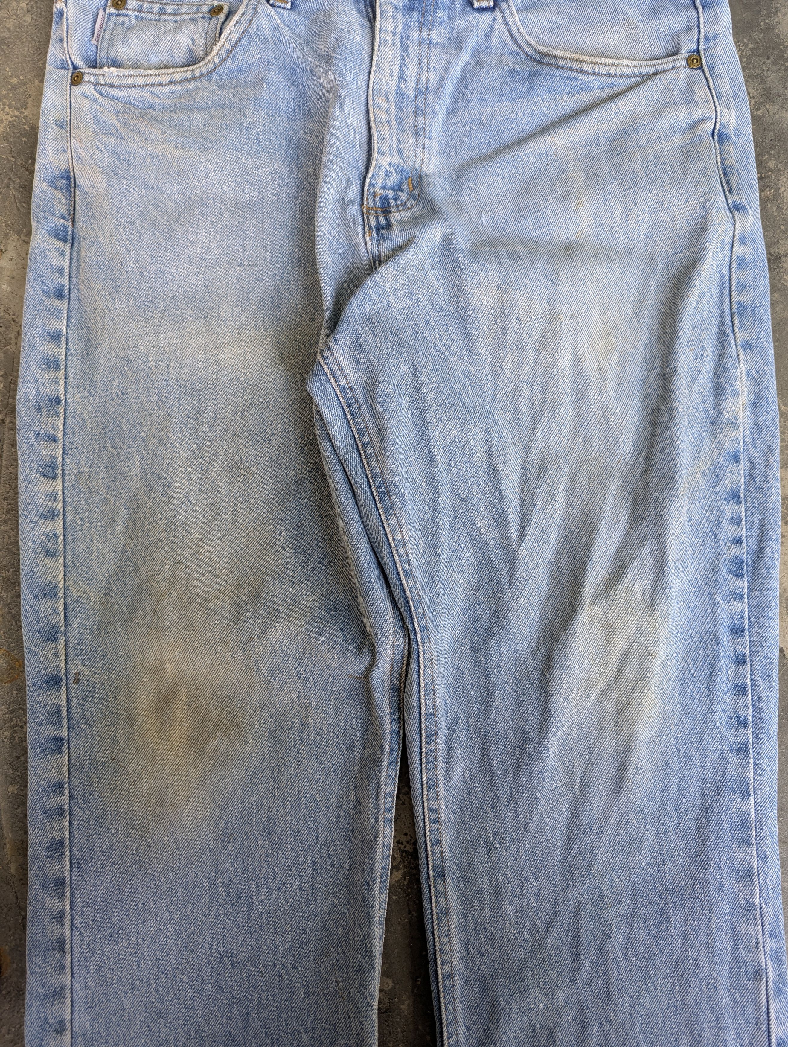 Carhartt Thrashed Carhartt Denim Jeans Traditional Fit Size US 34 / EU 50 - 4 Thumbnail