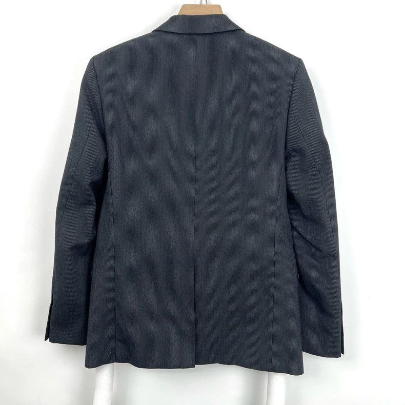 Saint Laurent Paris Saint Laurent ParisBlack and grey vertical stripe suits 2 Size 46R - 2 Thumbnail