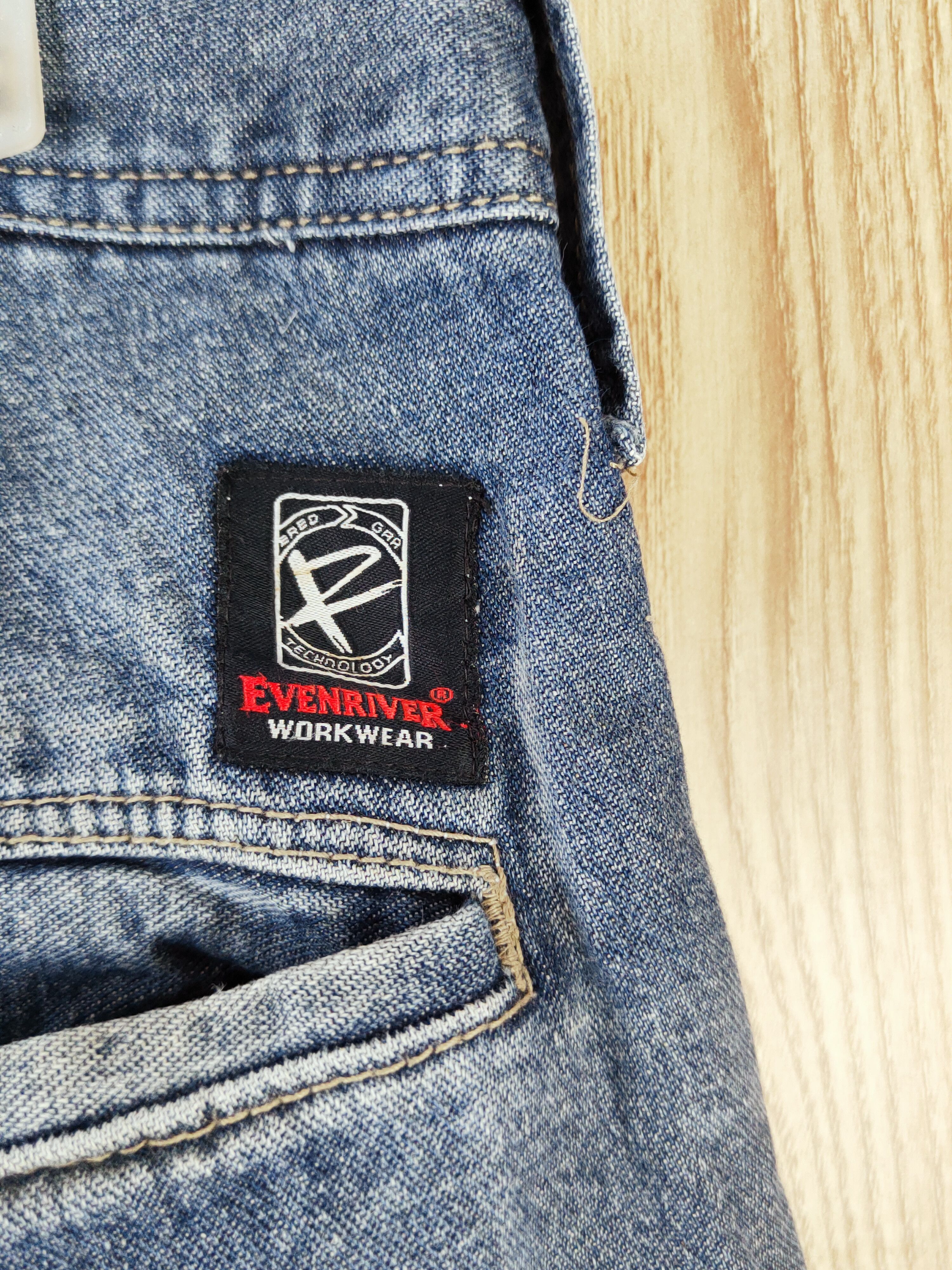 Japanese Brand Evenriver Dark Blue Faded Distressed Ripped Jeans #W612 Size US 34 / EU 50 - 10 Thumbnail