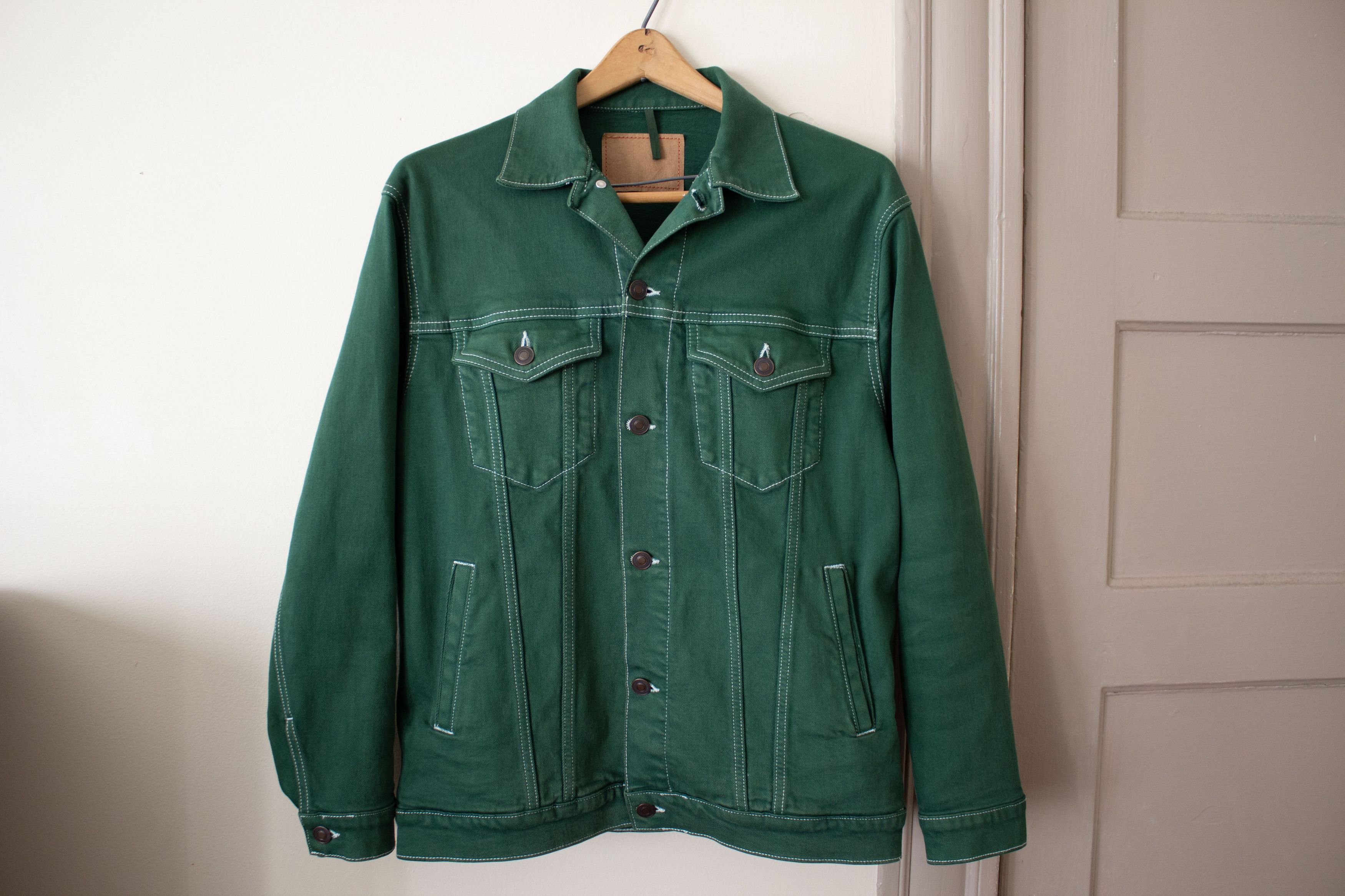 JEANERICA JEANERICA JW005 Denim Jacket, Ivy League Green Size S / US 4 / IT 40 - 1 Thumbnail