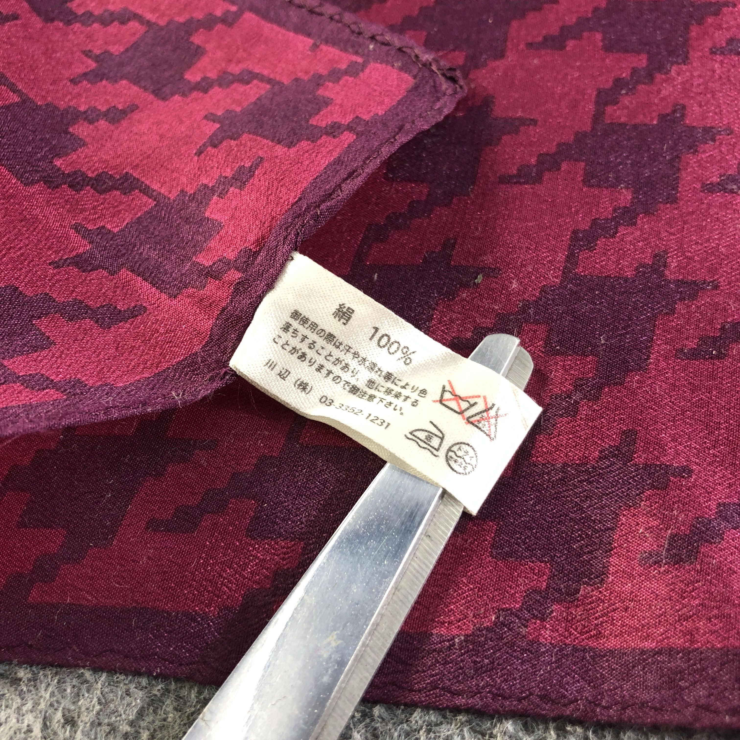 Michel Klein Michel Klein Houndstooth Silk Scarf M1043 Size ONE SIZE - 6 Thumbnail