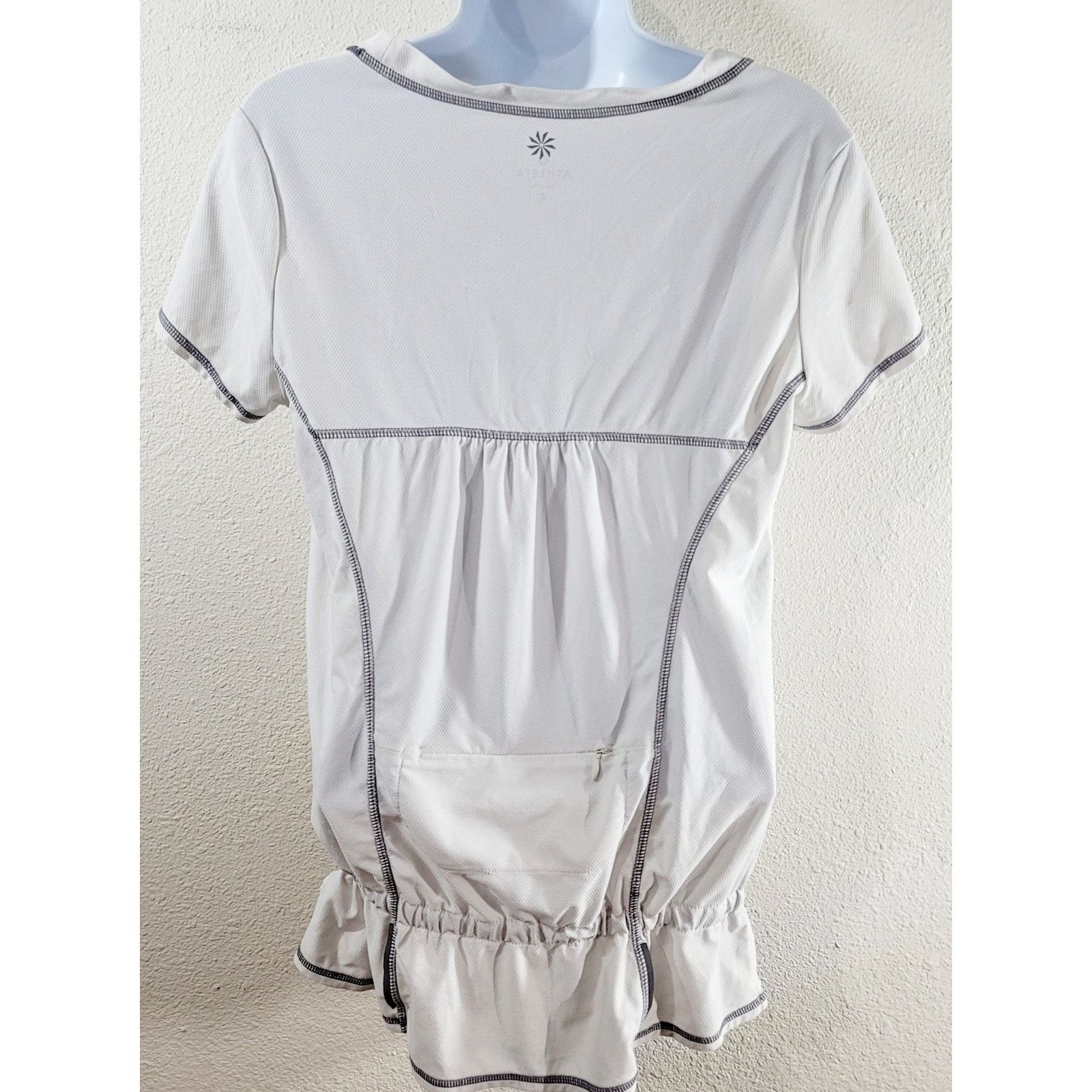 Other Athleta White Wick-It Run Tunic Shirt Top Small Lightweight Size S / US 4 / IT 40 - 2 Thumbnail
