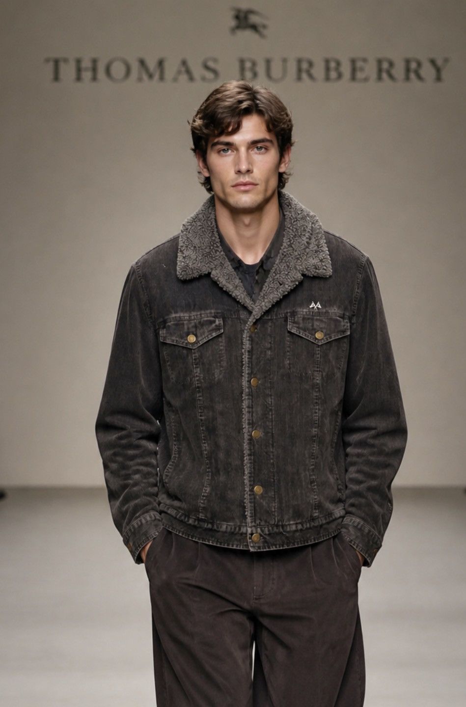 Burberry Thomas Burberry denim and sherpa jacket size xl 54it 56it Size US XL / EU 56 / 4 - 1 Thumbnail