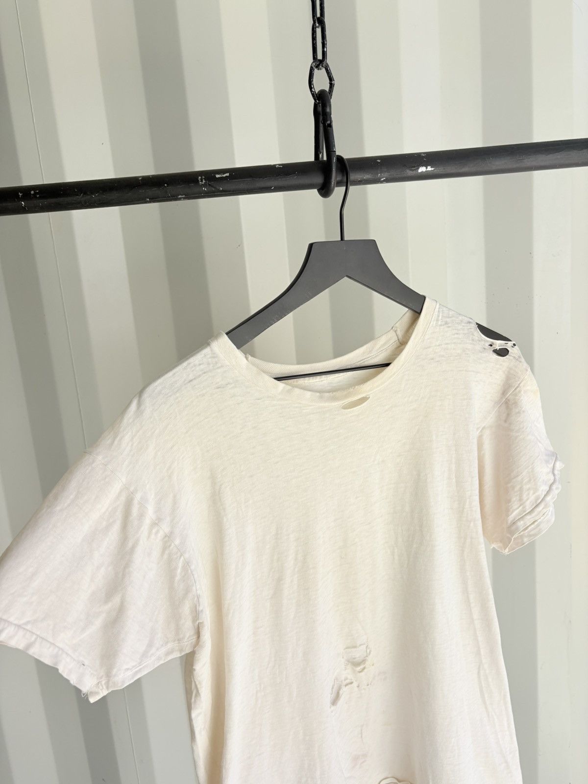 Vintage Thrashed Faded Distressed Shirt Grunge Band Thin Size US L / EU 52-54 / 3 - 3 Thumbnail