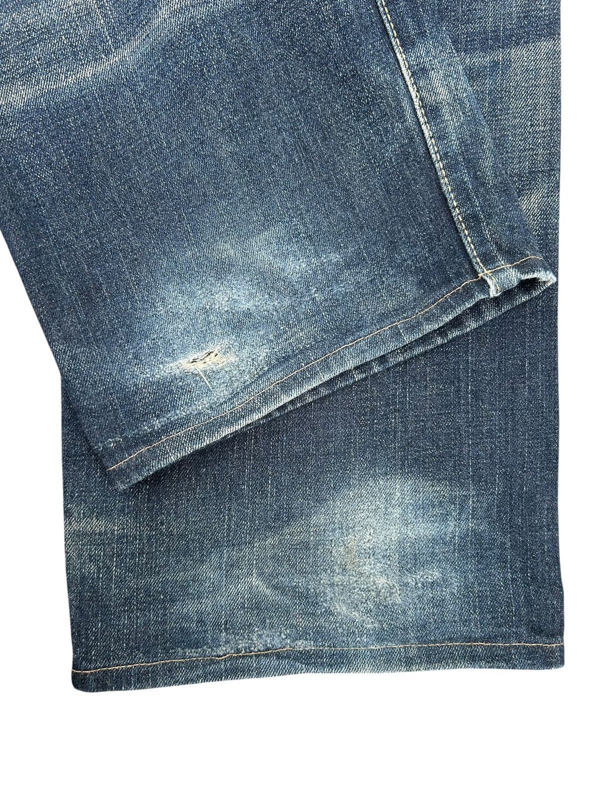 Kapital Vintage Buckle Back Edwin Selvedge Distressed Denim Jeans Size US 39 - 15 Thumbnail