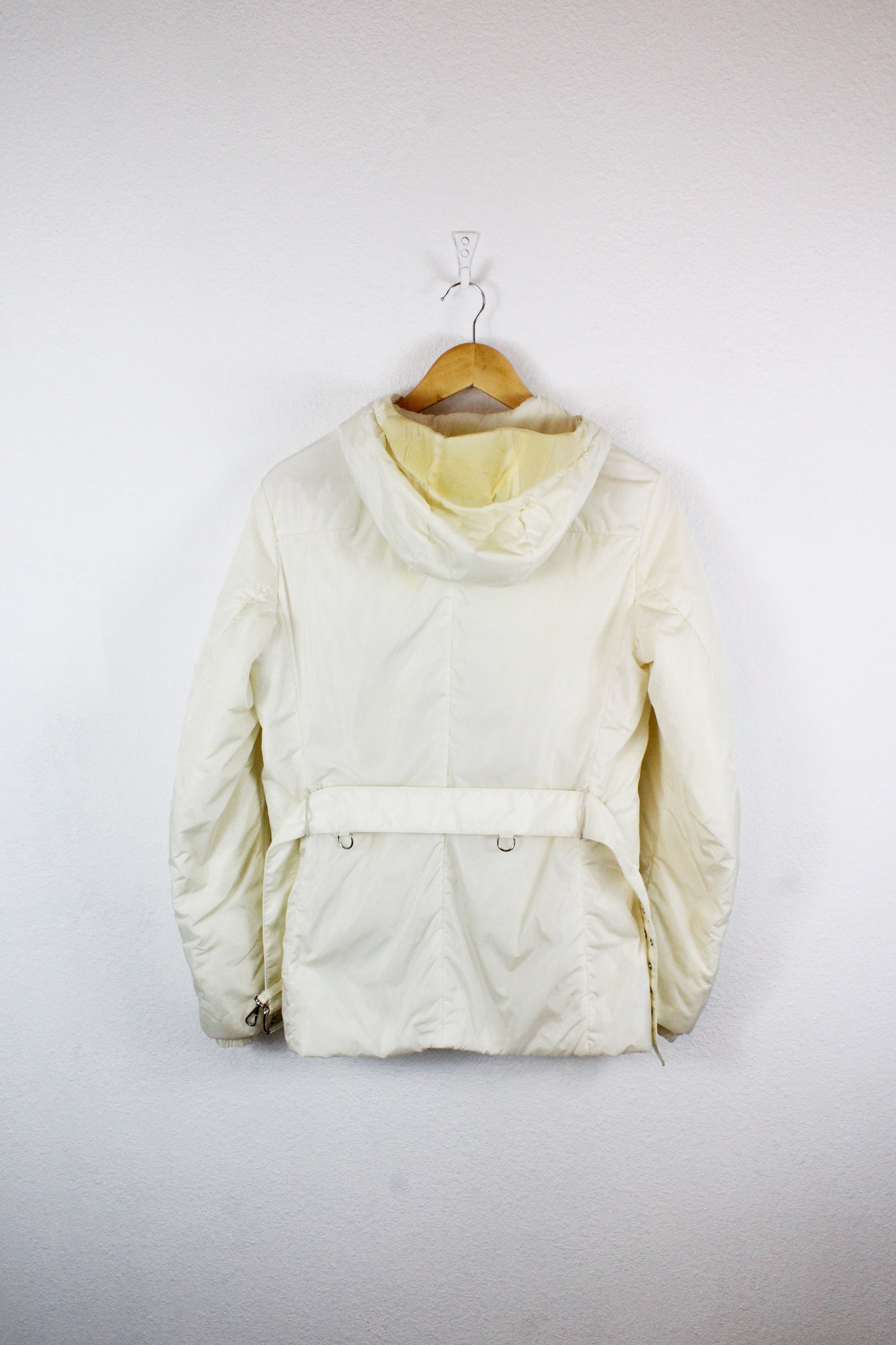 Prada Archive Prada Sport Red Logo Paded Belted Moto Jacket Parka Size S / US 4 / IT 40 - 9 Thumbnail