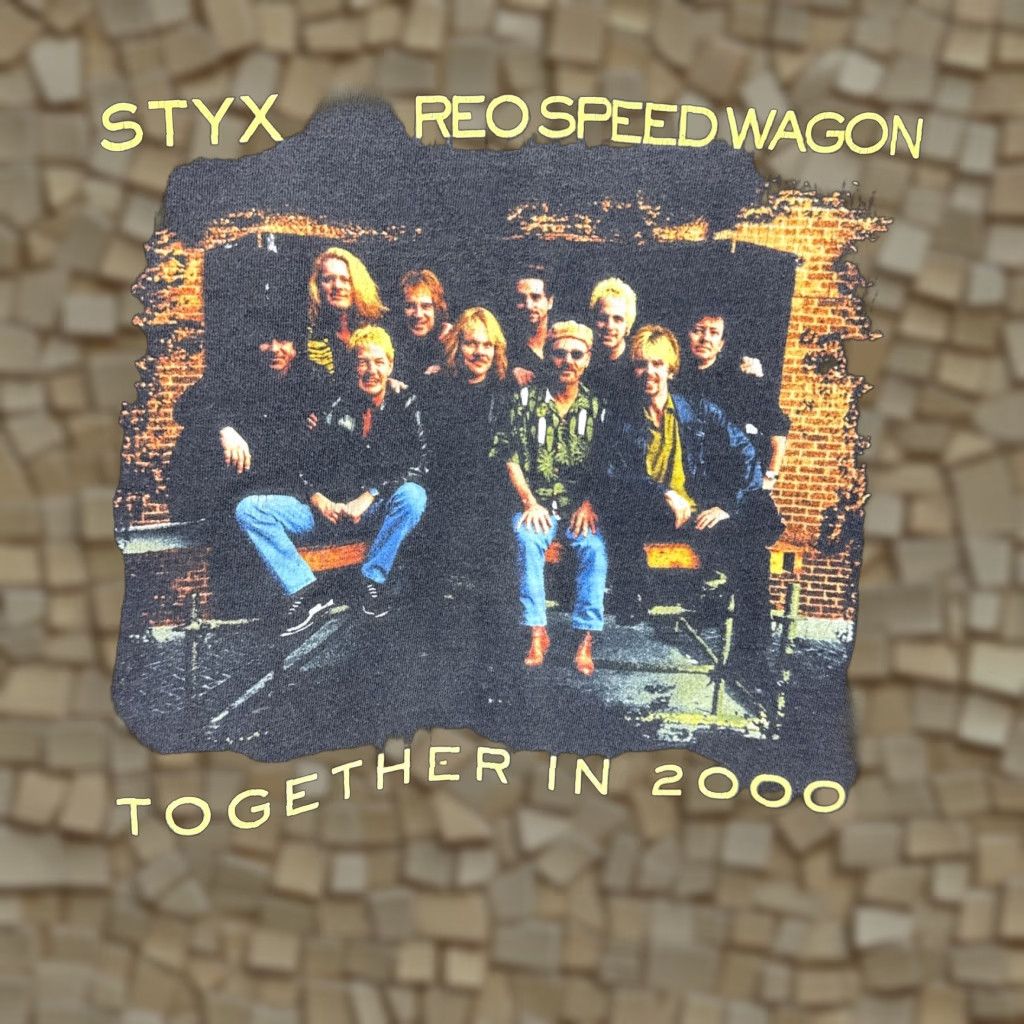 Vintage VINTAGE Styx Tour T Shirt Black Rock Large Adult Unisex Cotton 2000 Concert Tee Mens Size US L / EU 52-54 / 3 - 1 Thumbnail