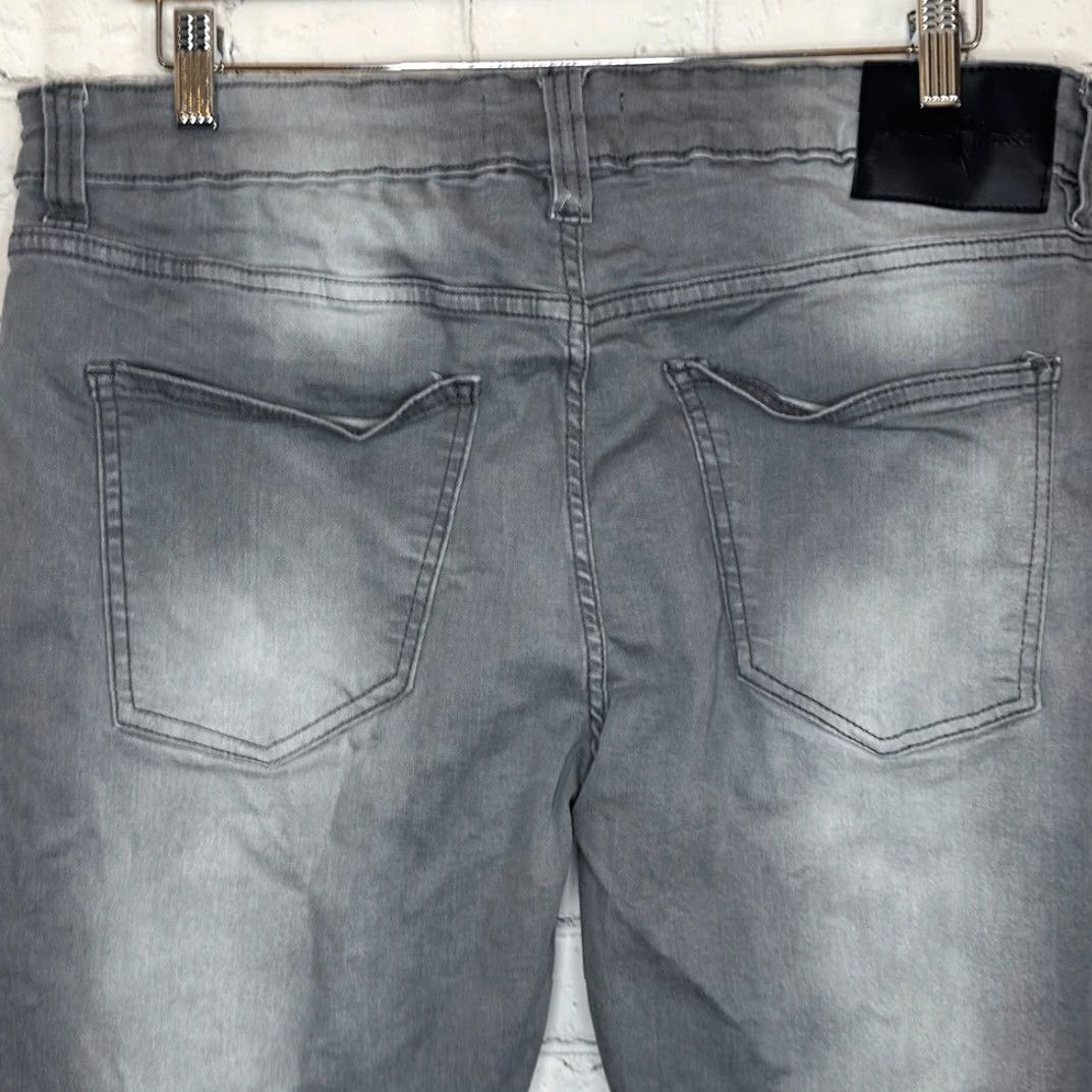 Marcs Marc Ecko Jeans Men 36x32 Gray Skinny Mens Size US 36 / EU 52 - 4 Thumbnail