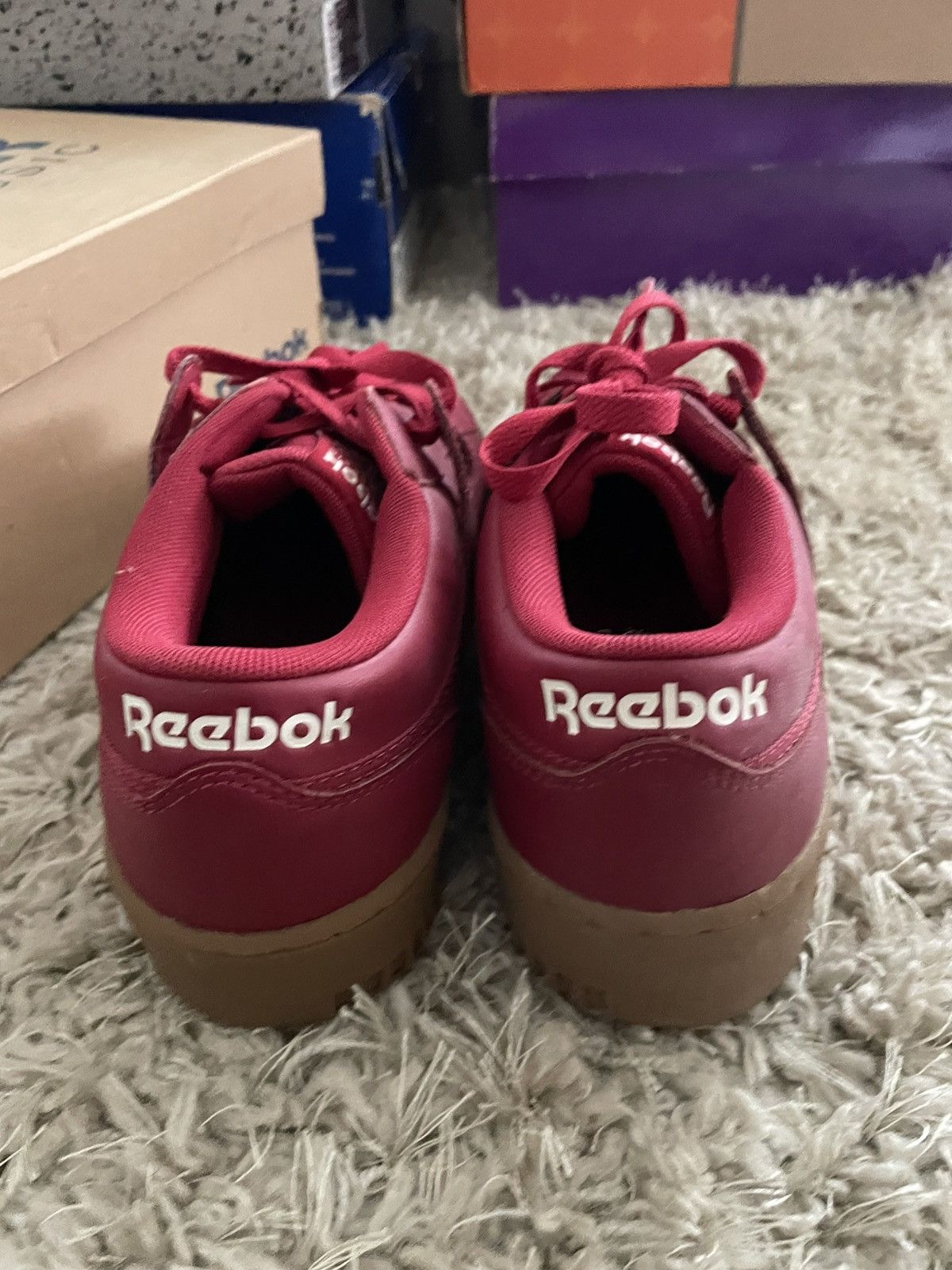 Reebok Reebok Workout Sneakers Red Size US 10 / EU 43 - 6 Thumbnail
