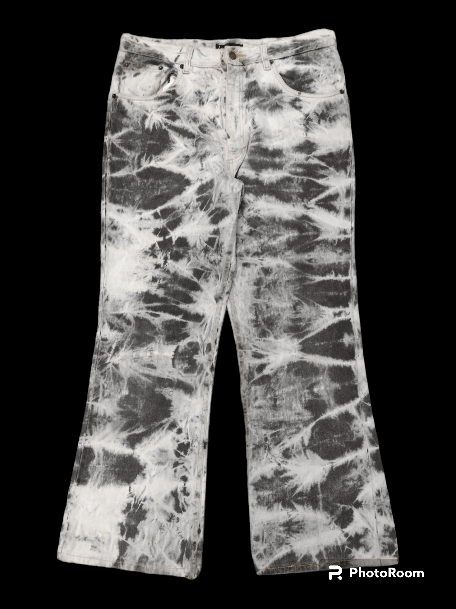 Japanese Brand OG SICK FLARE AMORE PURE DENIM PANTS Size US 33 - 1 Thumbnail