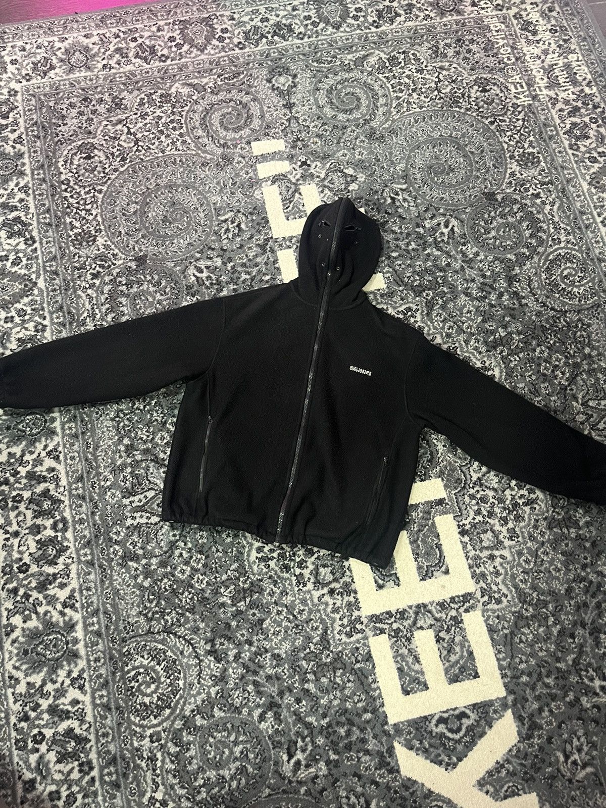 Image of Vetements Black Gimp Fleece, Men's (Size XS)