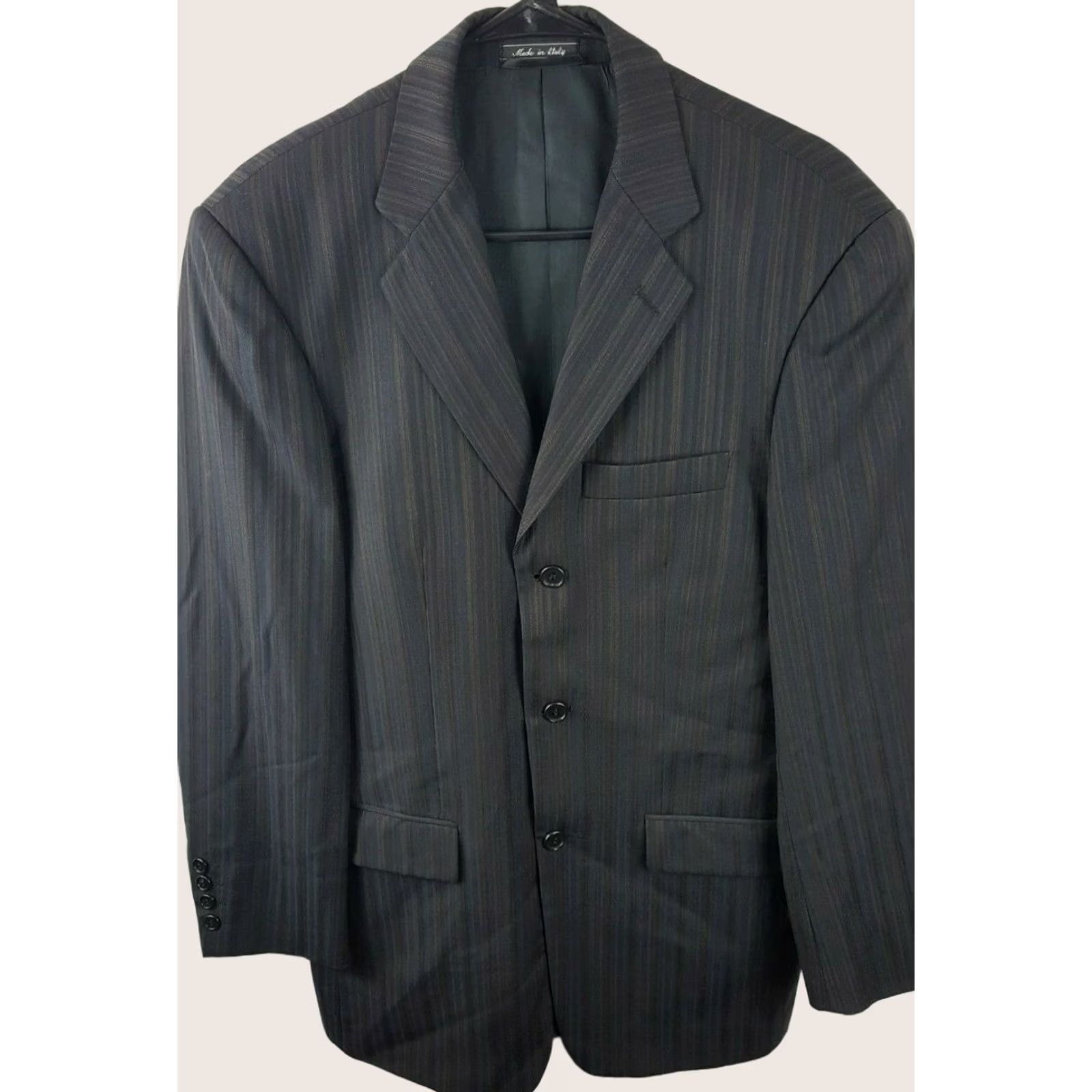 Vintage NALDINI Bertolini Lanificio Blazer Jacket 36R Super 150's Wool 3 Button ITALY Size 36R - 1 Thumbnail