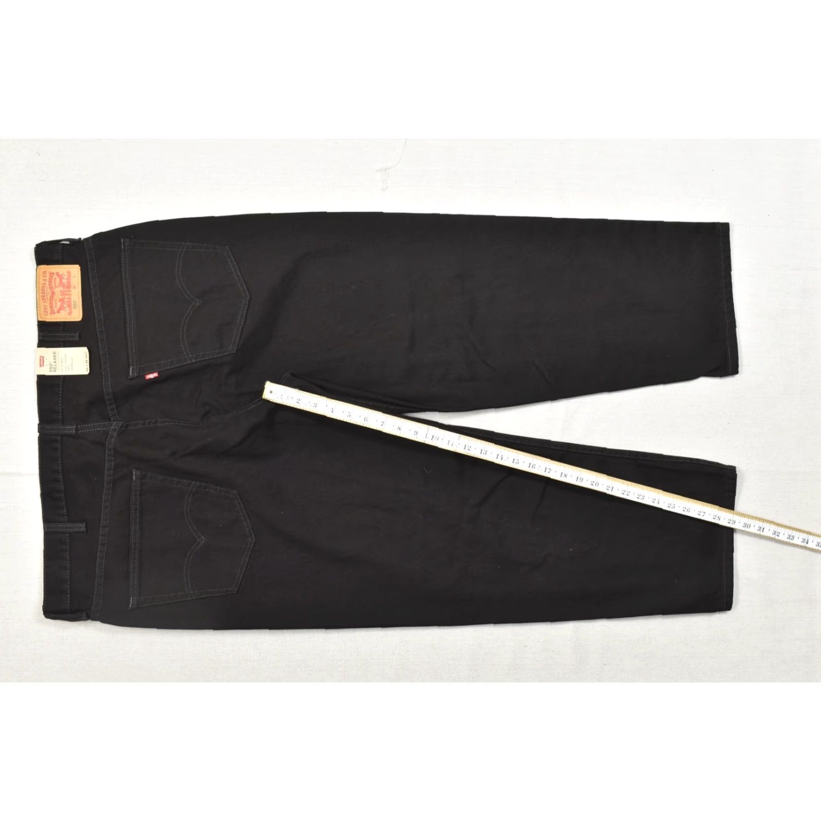Levi's Levi's 550 Relaxed Fit Black Denim Jeans 44x29 Men Regular Cotton 5-Pocket NWT Size US 44 / EU 60 - 5 Thumbnail