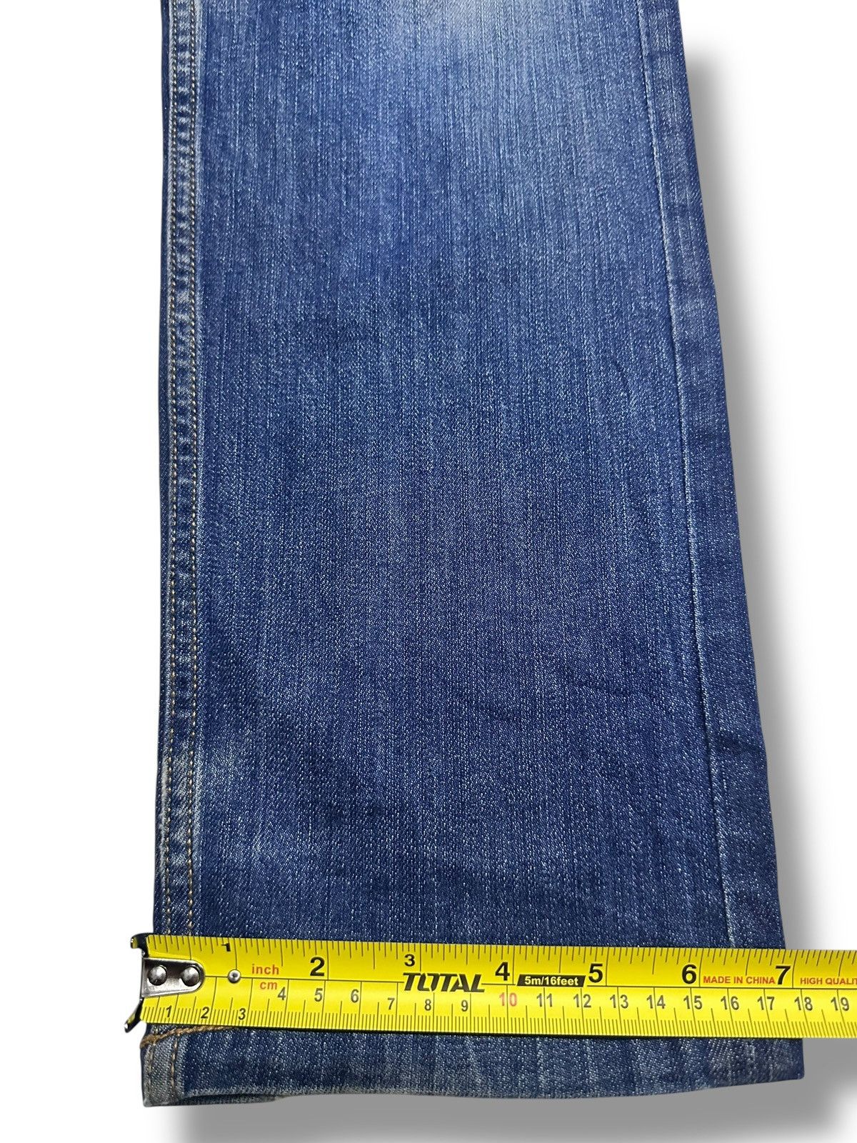 Japanese Brand Japan Straight Jeans With Neat Flower Stich and Faded Wash Size US 31 - 10 Thumbnail