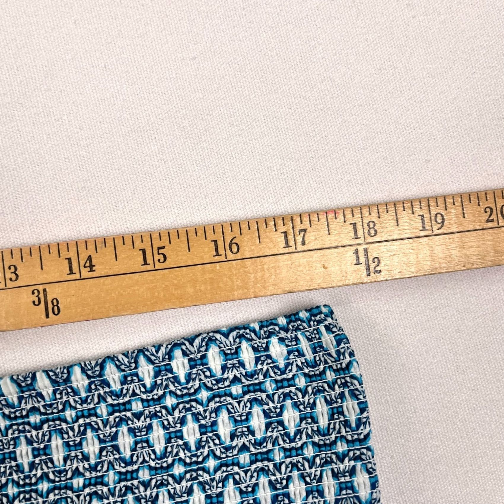 Vintage Wrap London Maxi Skirt Women UK 10 US 6 Blue Floral Elastic Smocked Pockets Boho Size 28" / US 6 / IT 42 - 6 Thumbnail