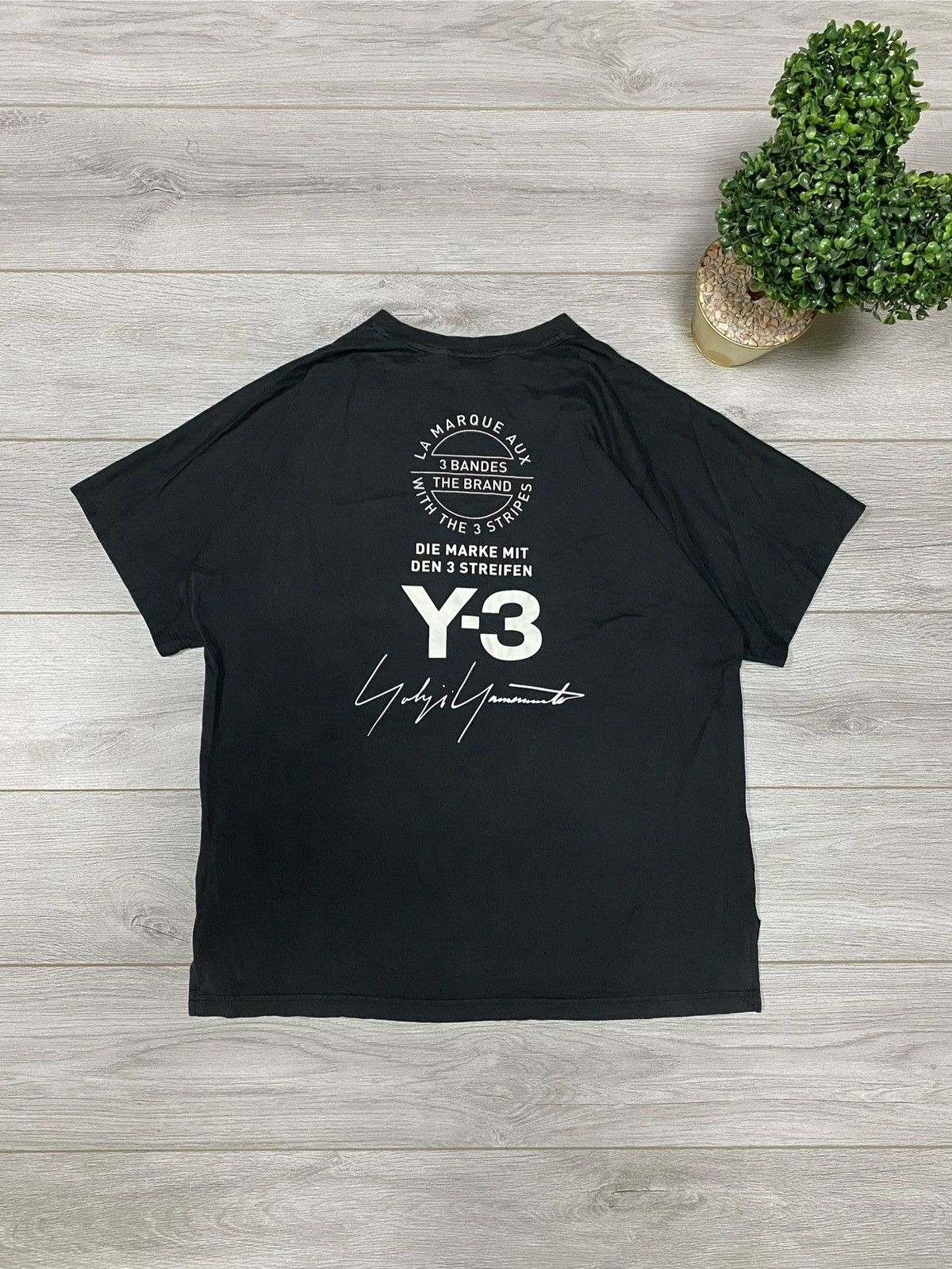 Y-3 Y-3 big logo sign tee shirt boxy Size US M / EU 48-50 / 2 - 1 Thumbnail