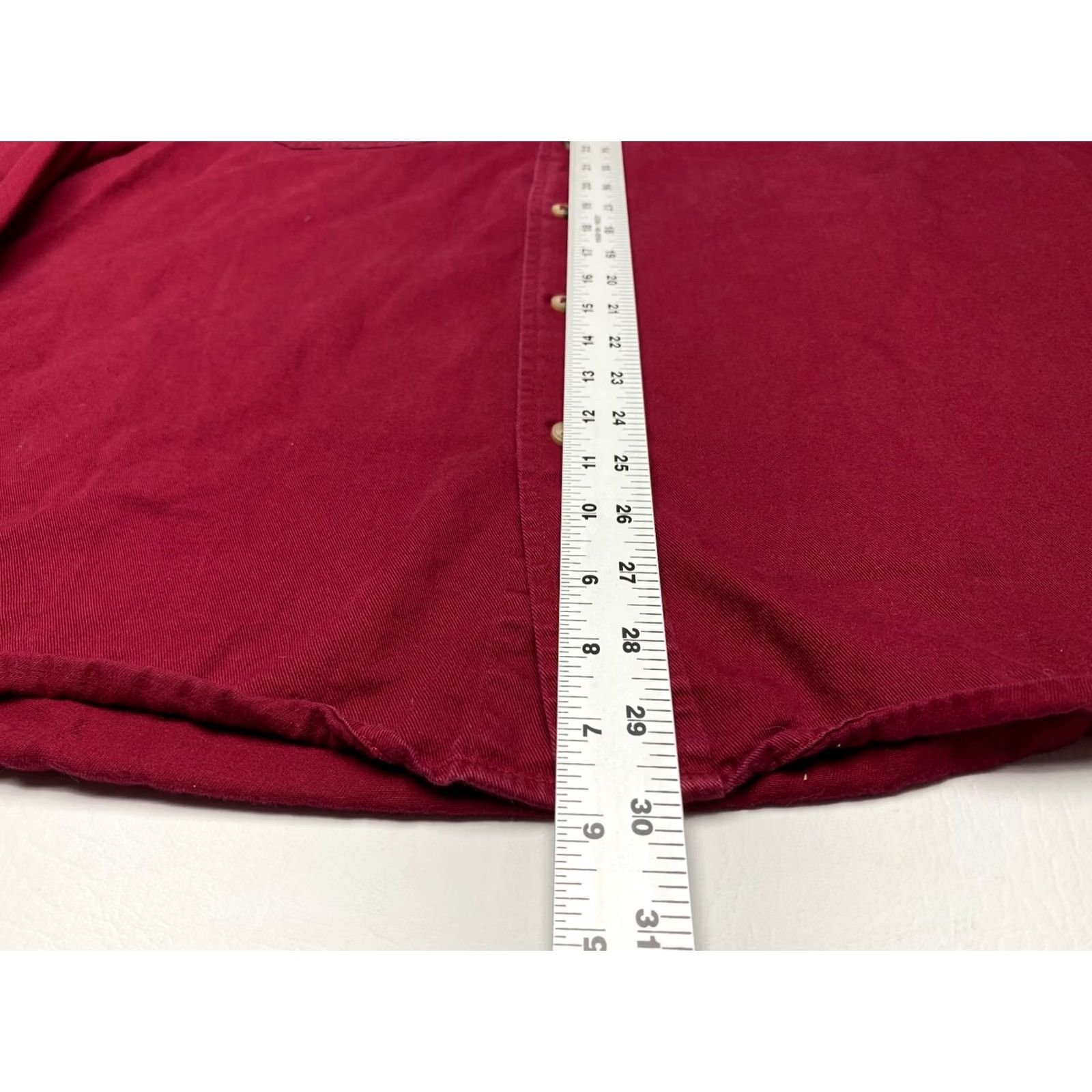 Wrangler Wrangler Shirt Mens 3XL Red Casual Long Sleeve Button-Up Cotton 7674 Size US XXL / EU 58 / 5 - 7 Thumbnail