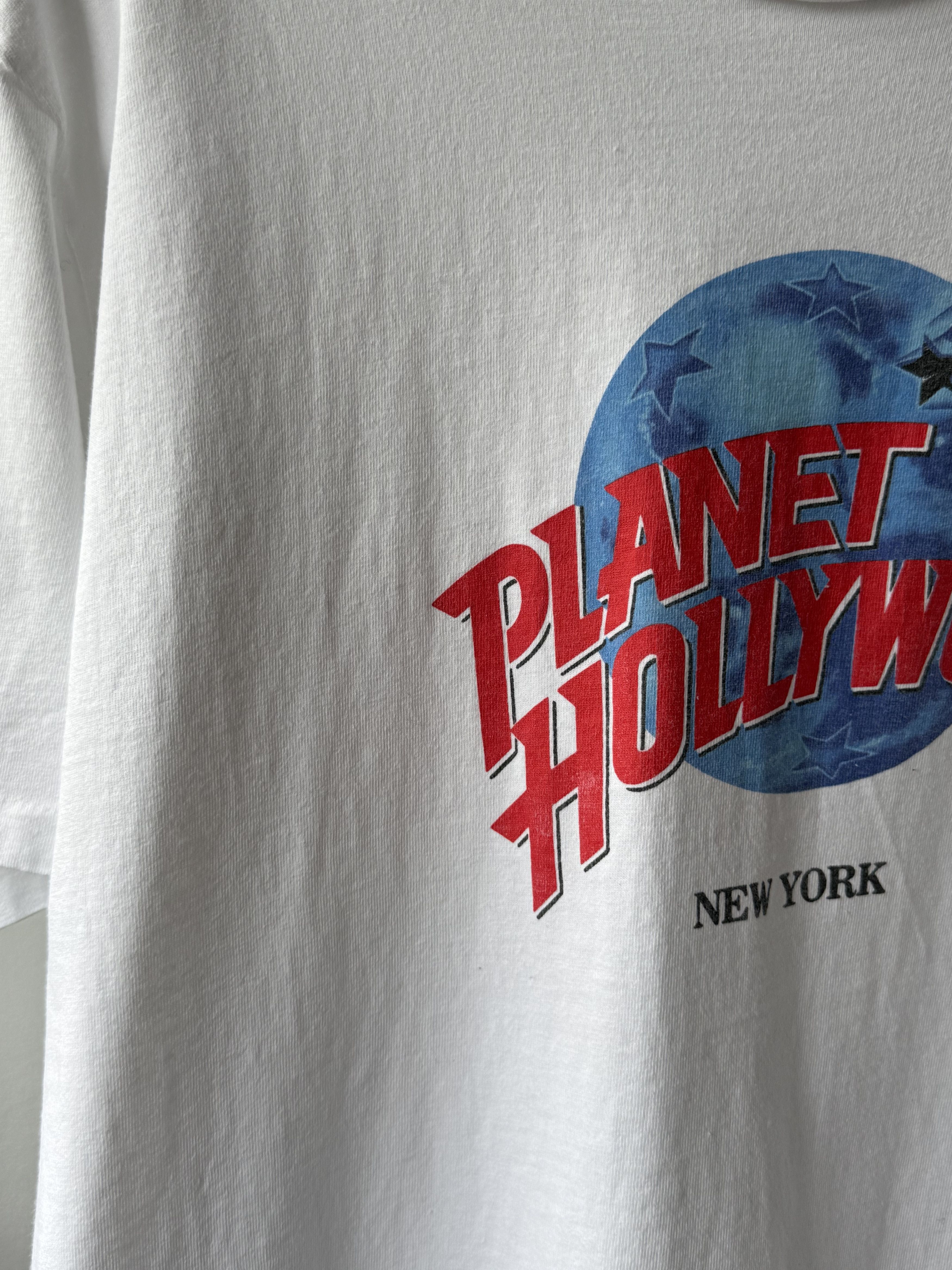Planet Hollywood × Vintage Vintage Planet Hollywood New York White T-Shirt Made In USA Size US XL / EU 56 / 4 - 8 Thumbnail