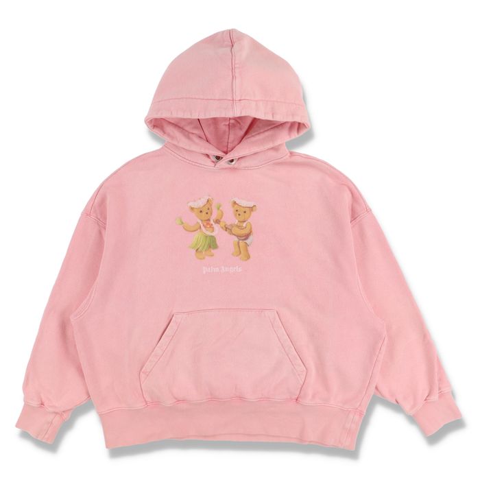 Palm Angels Pink Dancing Bears Logo Oversized Hoodie | Grailed