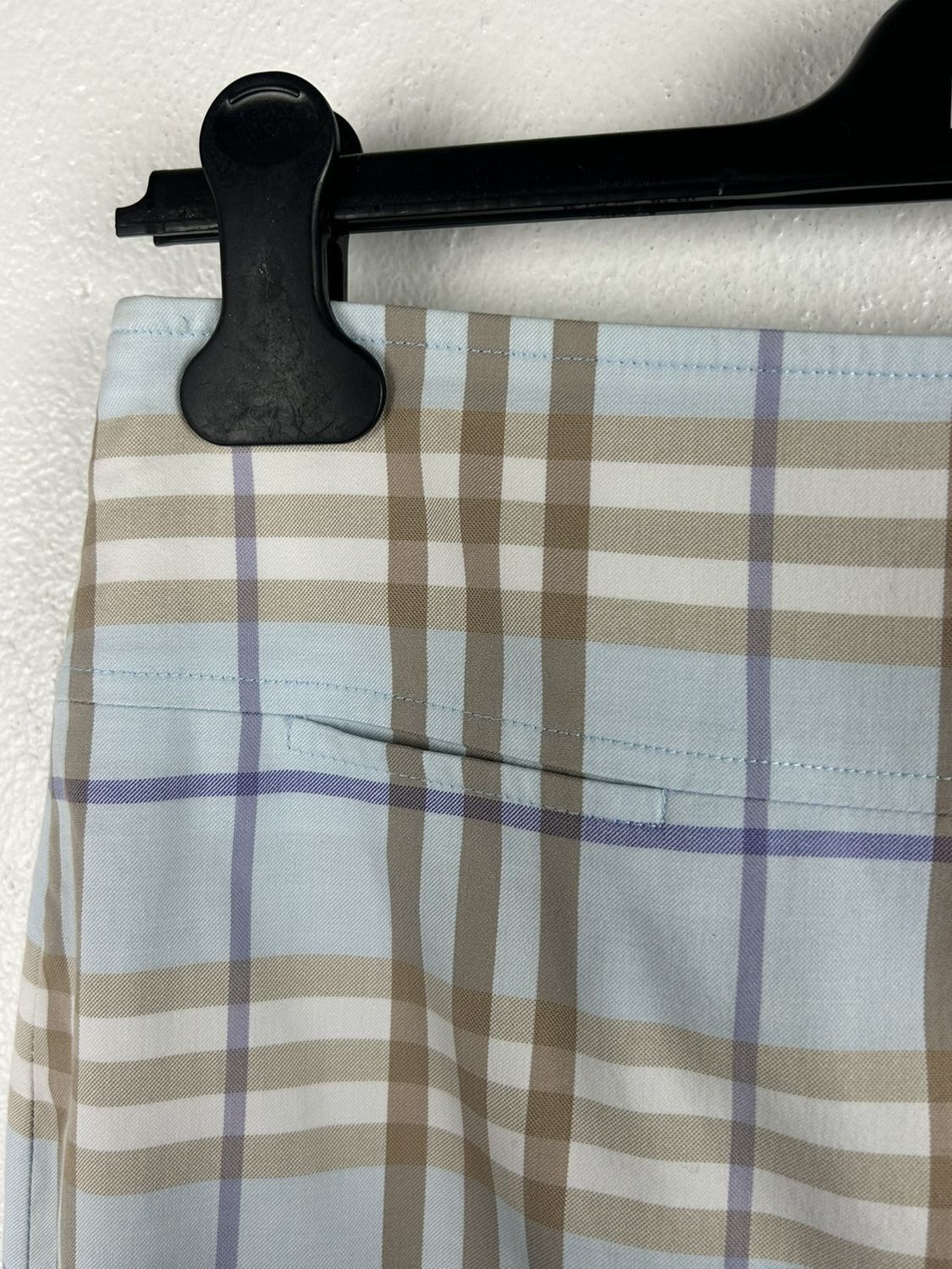 Burberry Burberry Blue Nova Check Pencil Skirt Size US 6 Size 28" / US 6 / IT 42 - 4 Thumbnail