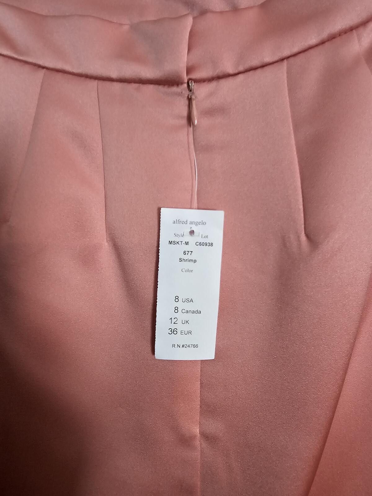 Other NWT Alfred Angelo Skirt Light Pink Womens Size 8 Satin Size 30" / US 8 / IT 44 - 5 Thumbnail