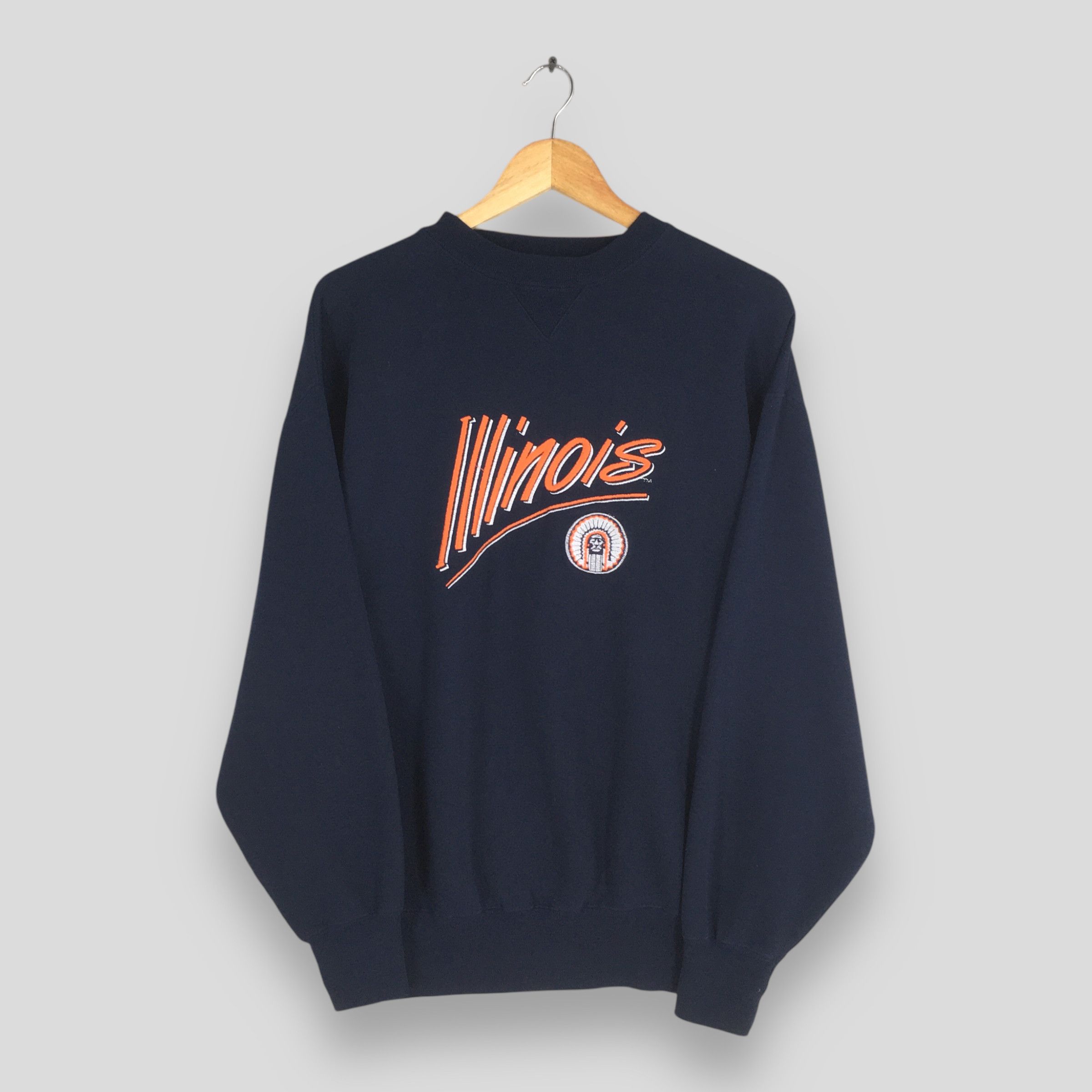 NCAA × Vintage Vintage UI Illinois University Sweatshirt Large Size US L / EU 52-54 / 3 - 1 Thumbnail