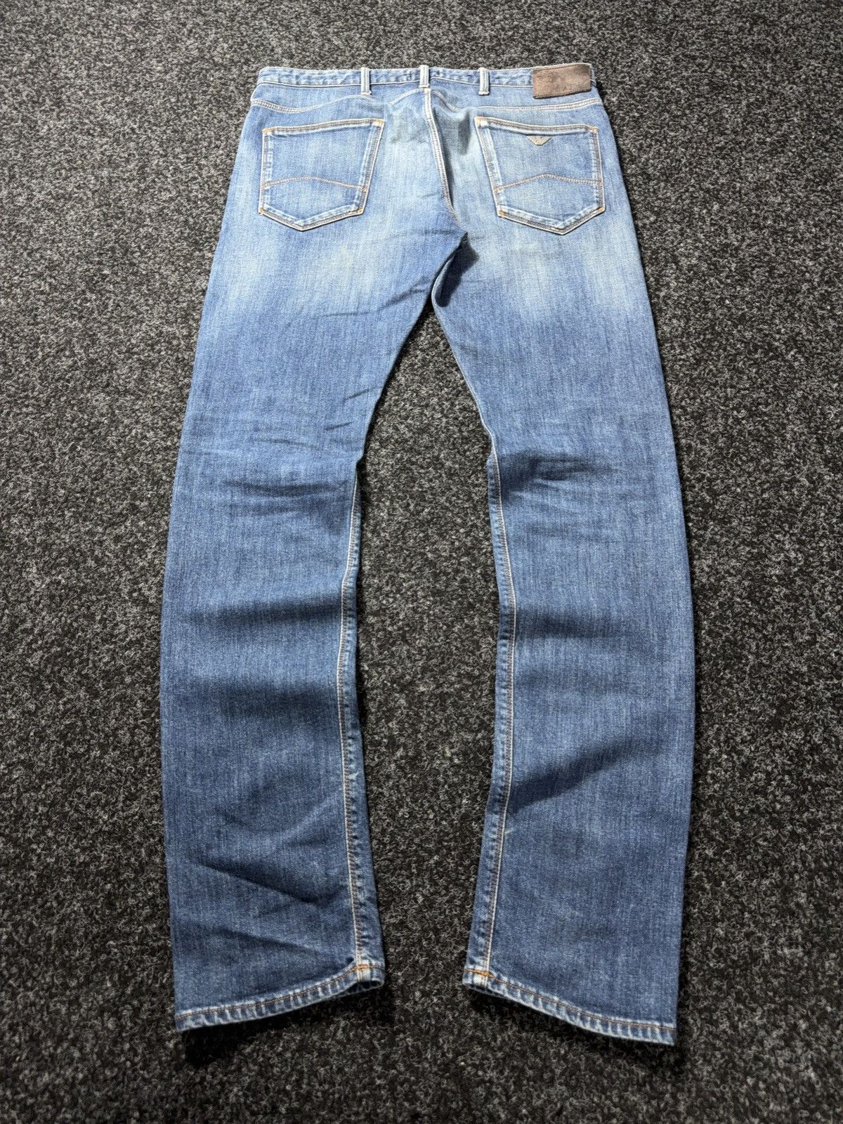 Giorgio Armani 00s AJ Armani Jeans J06 Slim Fit Dirty Distressed Jeans Size US 33 - 16 Thumbnail