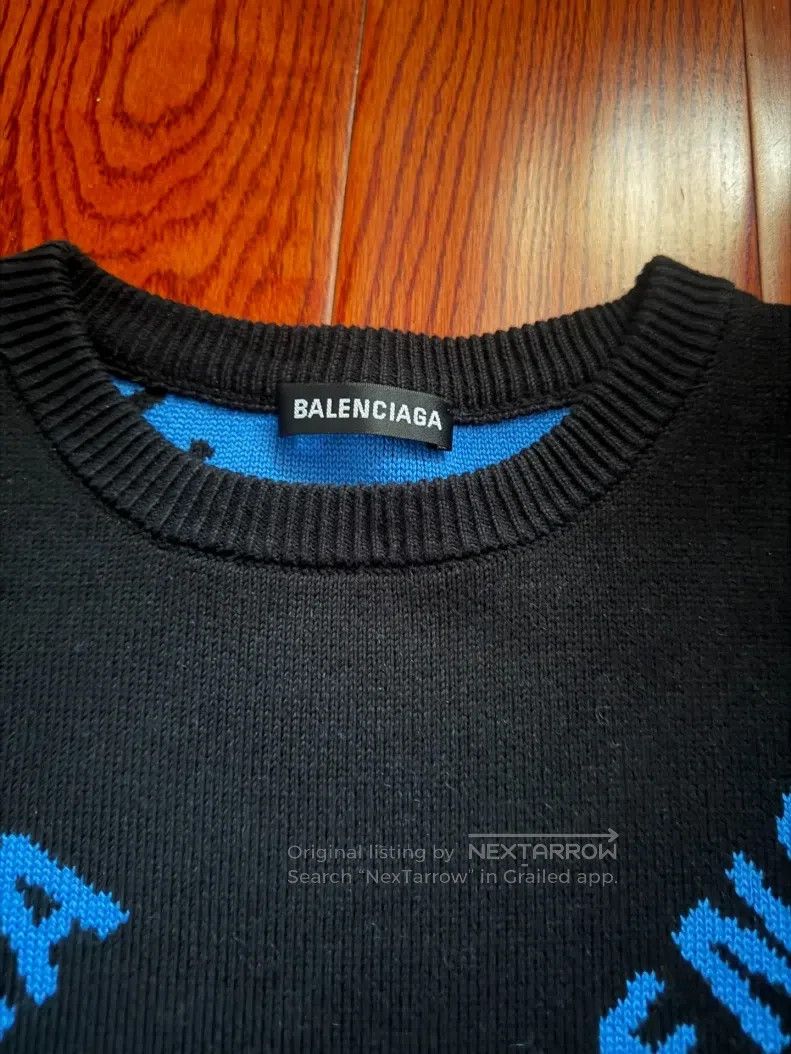 Balenciaga Balenciaga Bullet Screen Long Sweater Size US S / EU 44-46 / 1 - 2 Thumbnail
