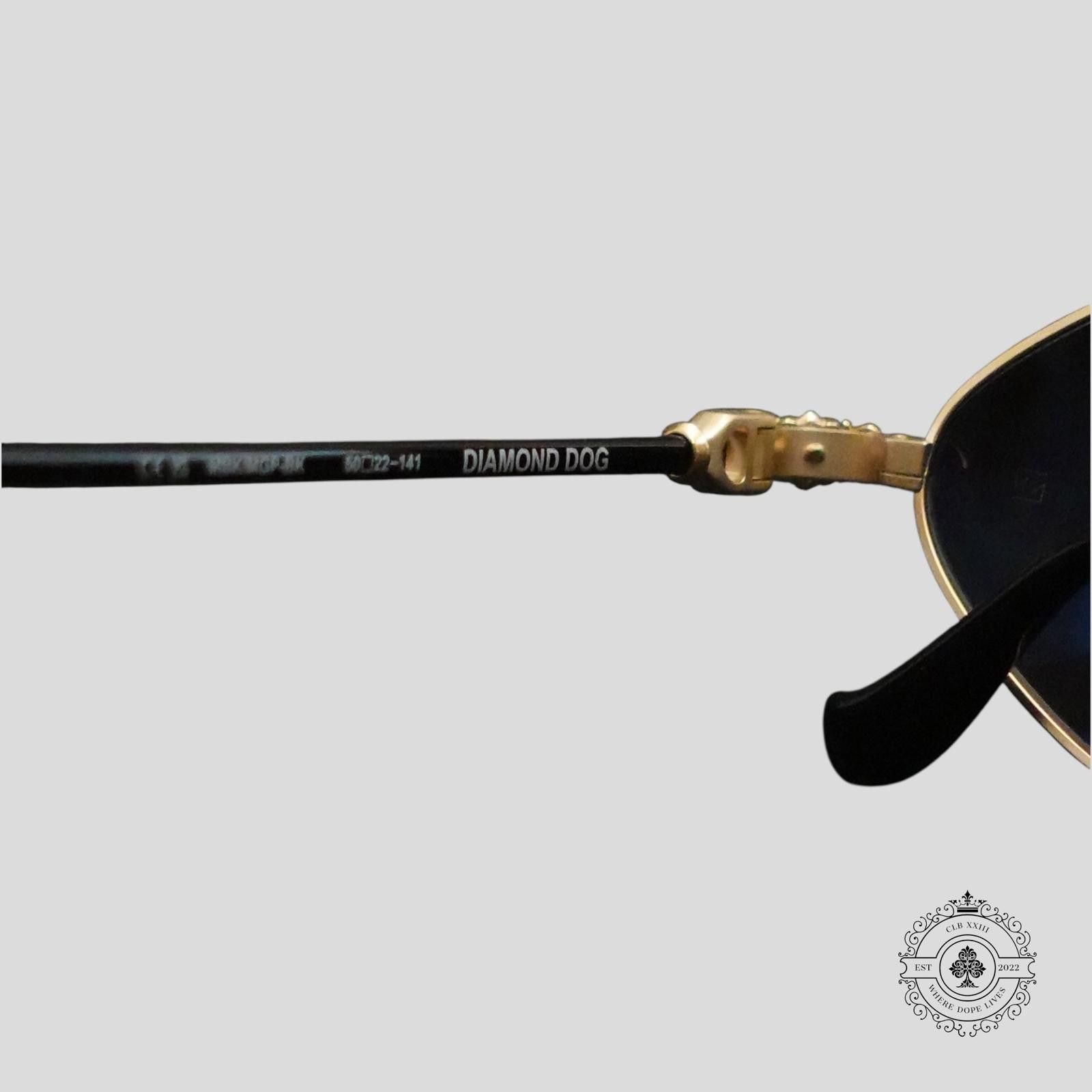 Chrome Hearts Chrome Hearts Diamond Dog Sunglasses in Black/Gold Size ONE SIZE - 6 Thumbnail