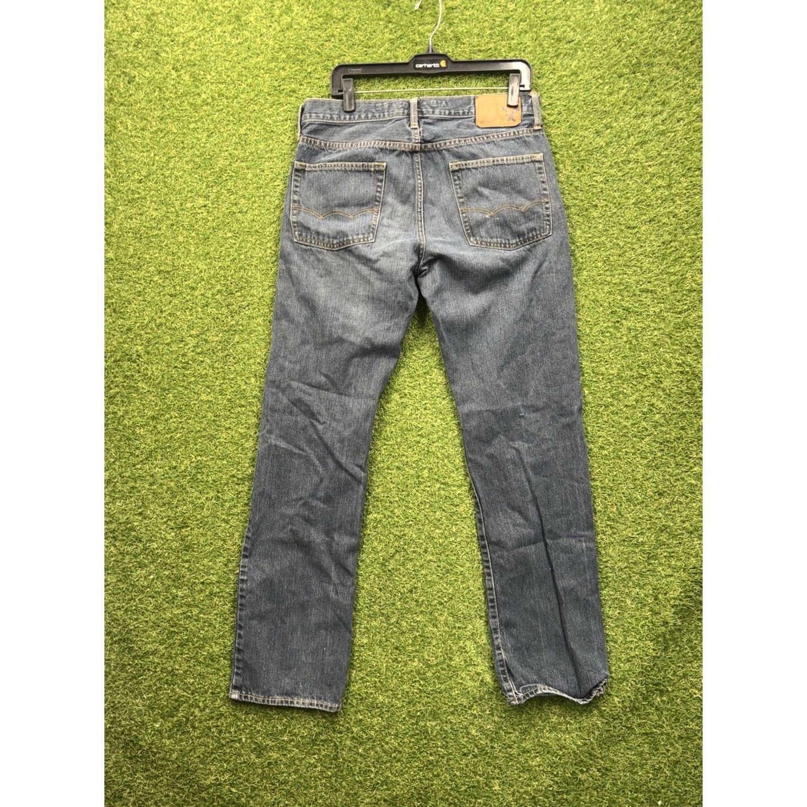 American Eagle Outfitters American Eagle Outfitters Jeans Mens 32x34 Dark Wash Straight 5-Pocket Denim Blue Jeans Regular Rise Size US 32 / EU 48 - 2 Thumbnail