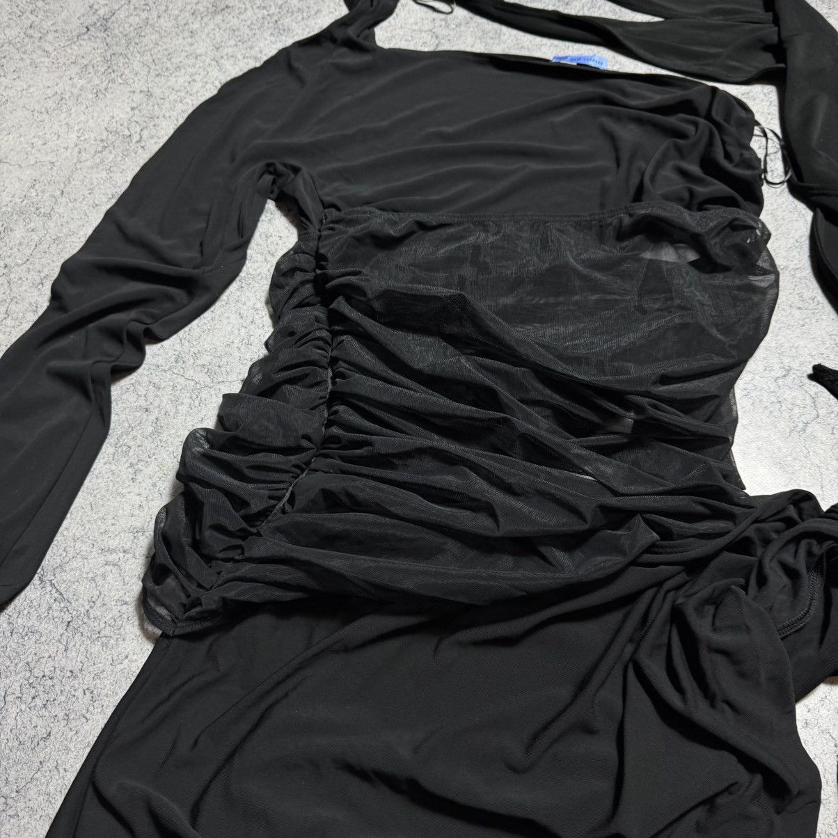 H&M × Mugler Rare Mugler X H&M Knot Detail One Shoulder Dress Size XL / US 12-14 / IT 48-50 - 7 Thumbnail