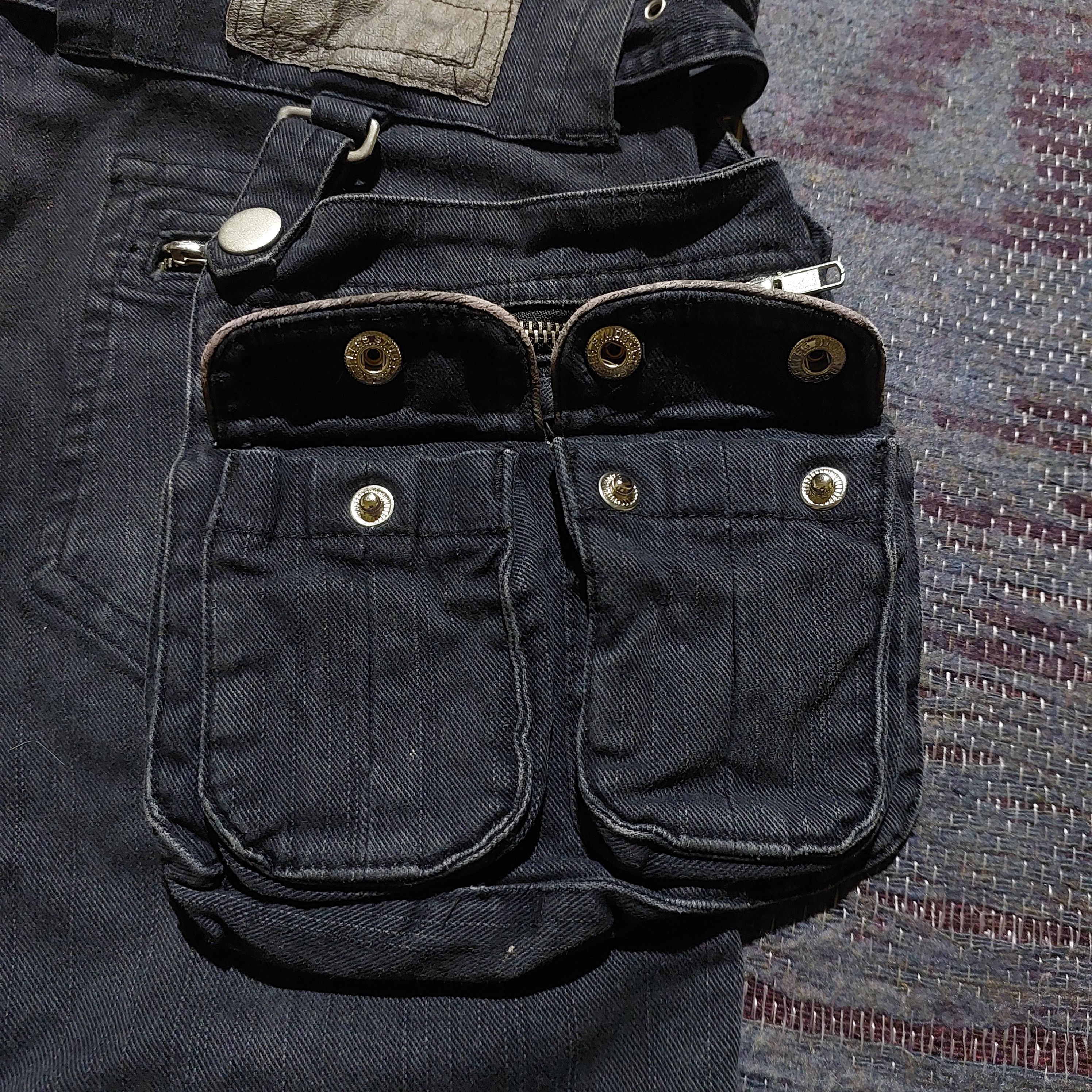 Tornado Mart Y2k black japanese bondage cargo short belt pouch Size US 29 - 8 Thumbnail