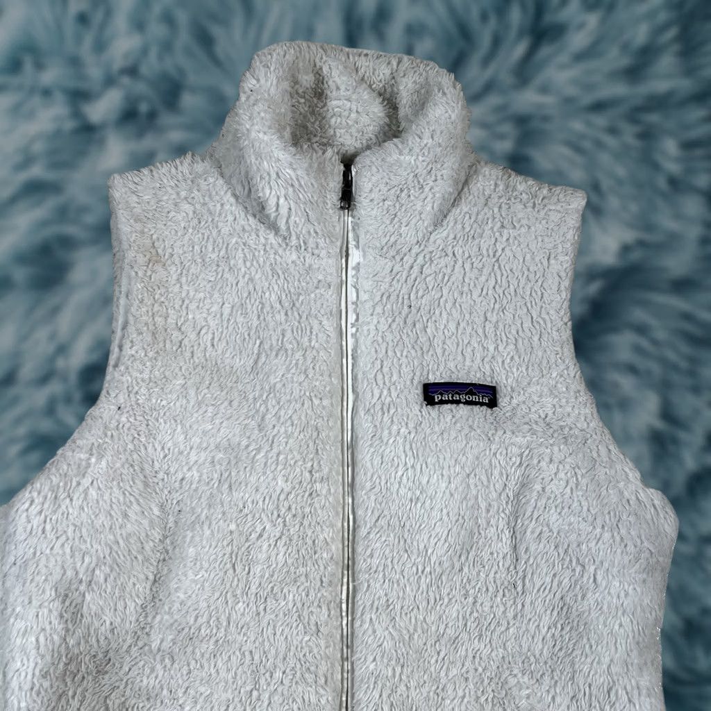 Patagonia VINTAGE? (No) -> Patagonia Los Gatos Fleece Vest White Full Zip Women’s M Medium Sherpa Polyester Size M / US 6-8 / IT 42-44 - 1 Thumbnail