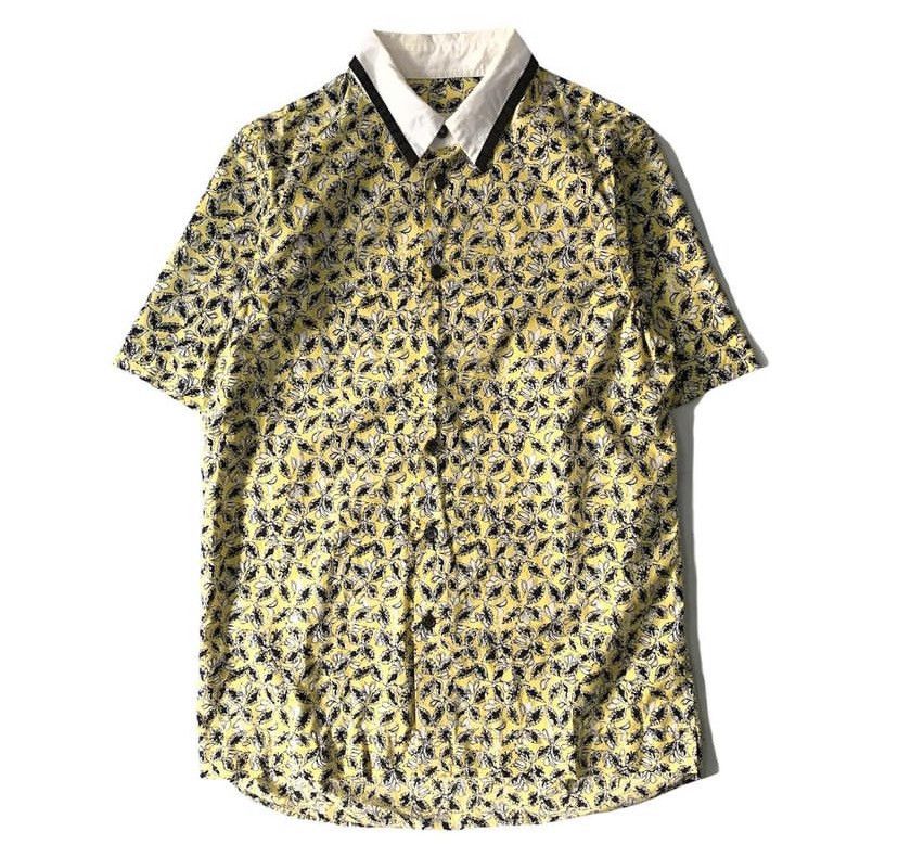 Image of Marni Ss2013 Floral Shirts in Yellow, Men's (Size Small)