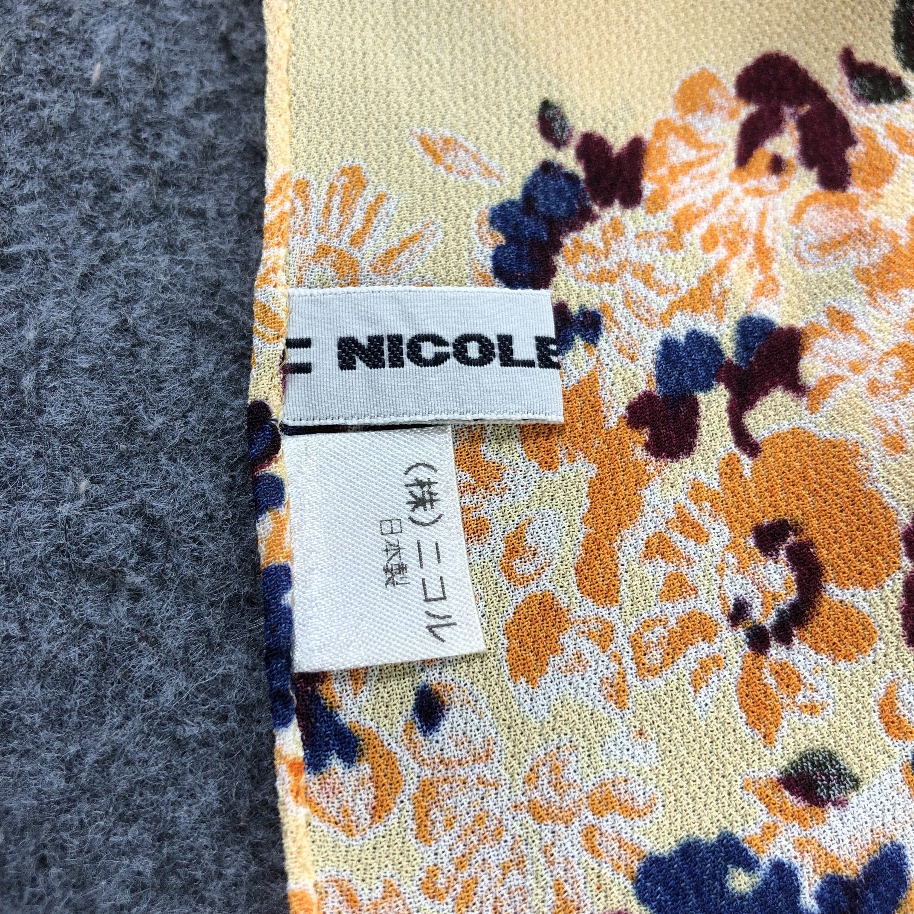 Matsuda Nicole Club by Matsuda Floral Scarf M904 Size ONE SIZE - 4 Thumbnail