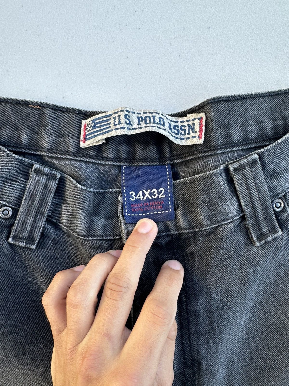 U.S. Polo Assn. Black baggy polo jeans Size US 34 / EU 50 - 3 Thumbnail