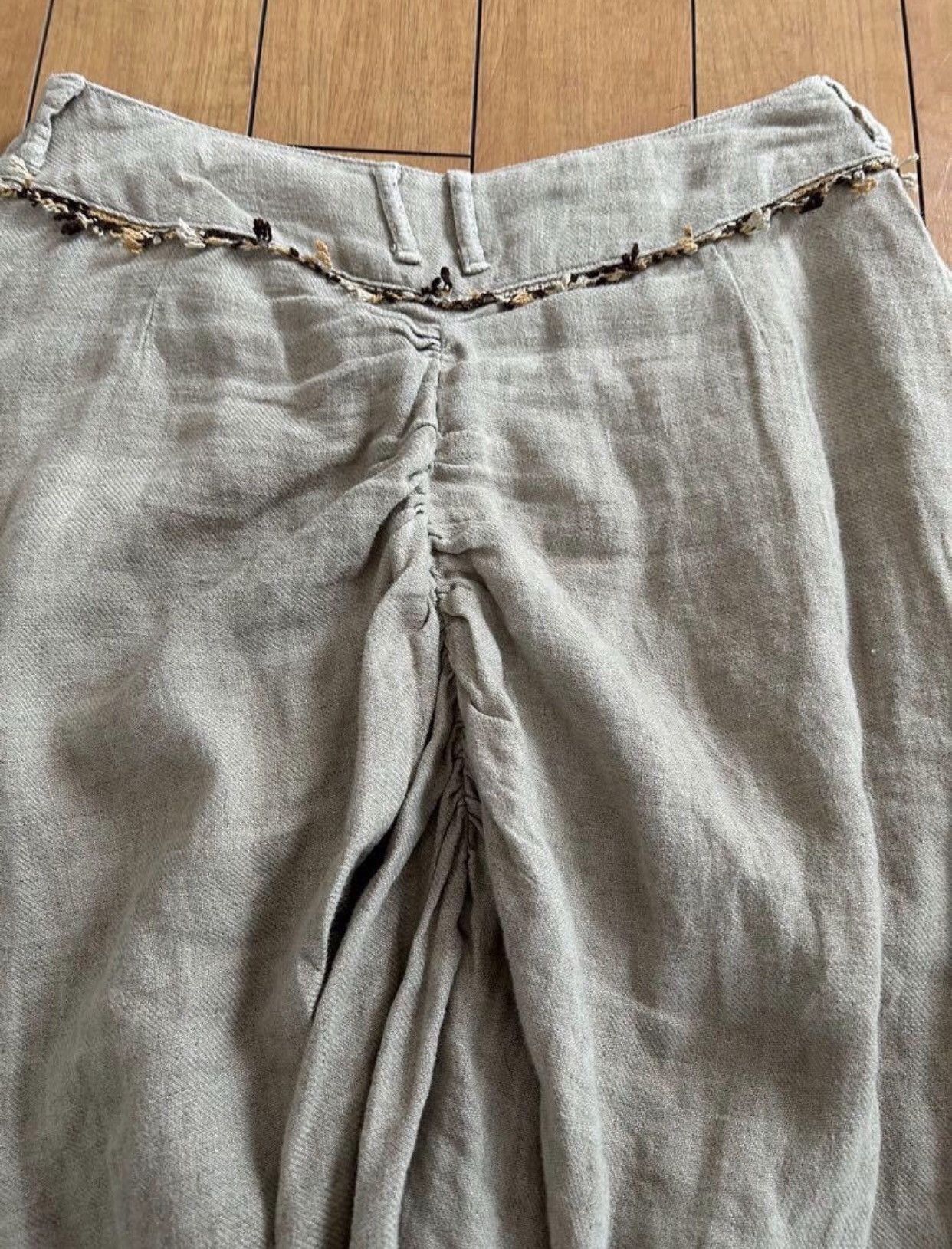 Kapital Kapital Blue Dyeing Gradient Linen Wide Leg Pants Skirt Size 25" / US 0 / IT 36 - 7 Thumbnail