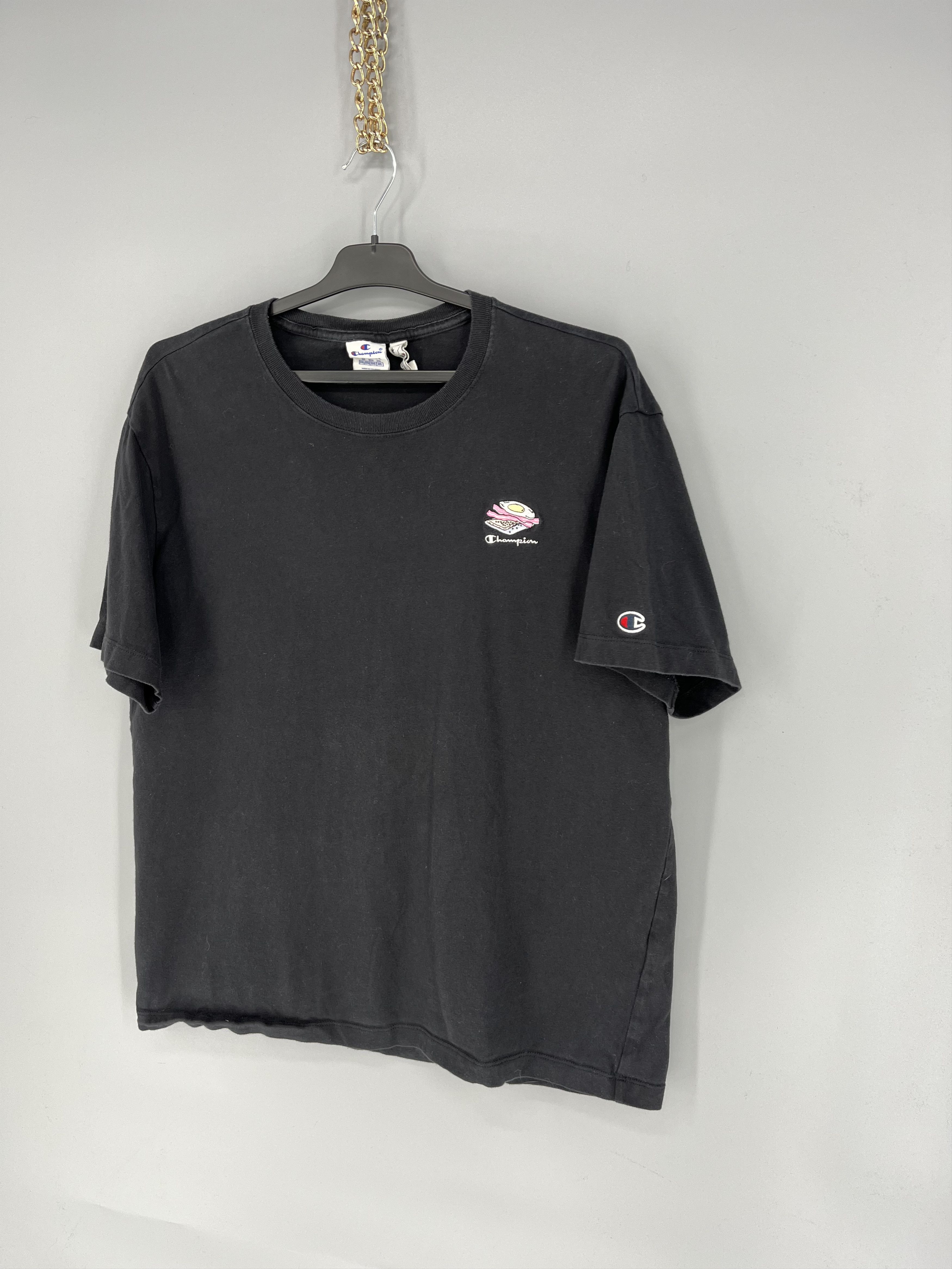 Champion × Vintage Vintage Y2K Champion Humor Logo Streetwear T- Shirt Size US XL / EU 56 / 4 - 3 Thumbnail