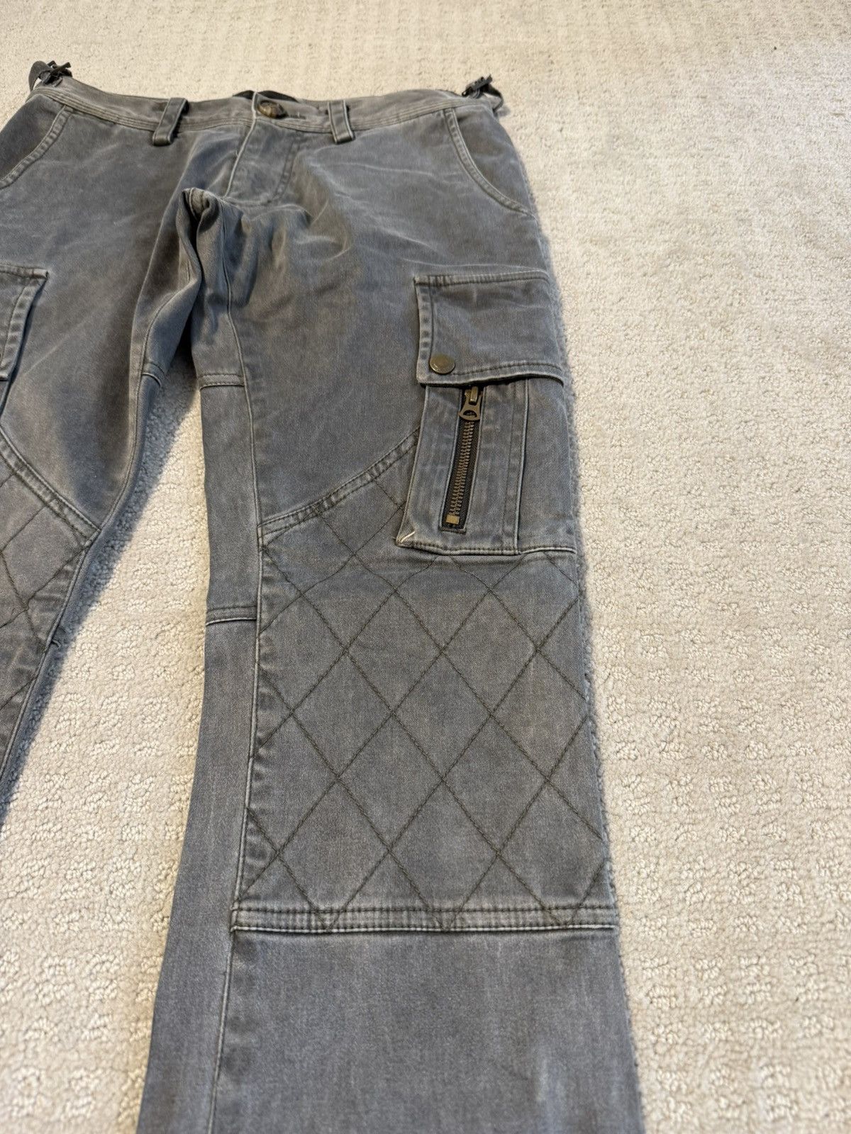Tete Homme Issey Miyake x Tete Homme Cargo Biker Flare Jeans Size US 29 - 4 Thumbnail