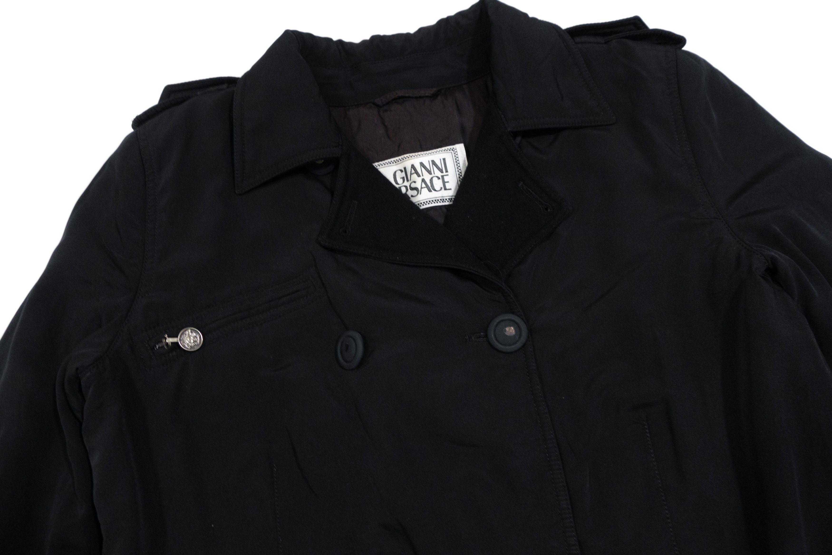 Versace Gianni Versace 90s Double Breasted Pea Coat Medusa Jacket Size M / US 6-8 / IT 42-44 - 3 Thumbnail