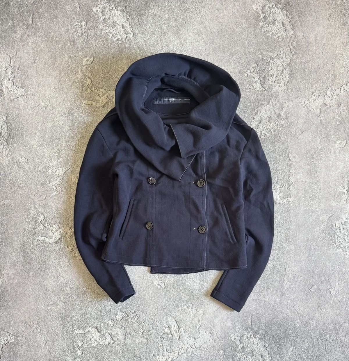 Designer High Use M/L wool jacket pea coat button up Avantgarde Size M / US 6-8 / IT 42-44 - 7 Thumbnail