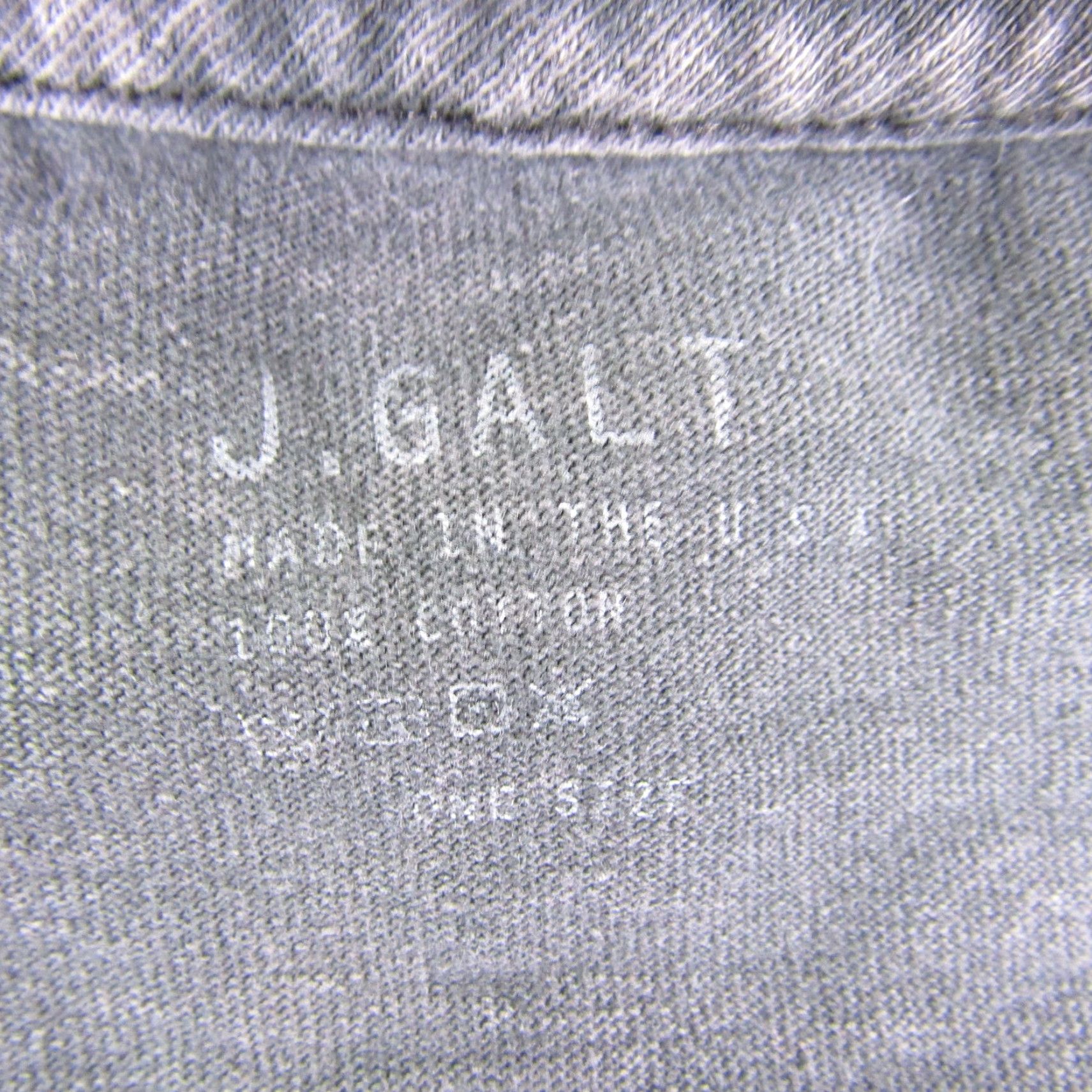 Vintage VINTAGE John Galt Shirt Womens One Size Gray Cropped T Shirt California City 90s Mens Women? Size ONE SIZE - 7 Thumbnail