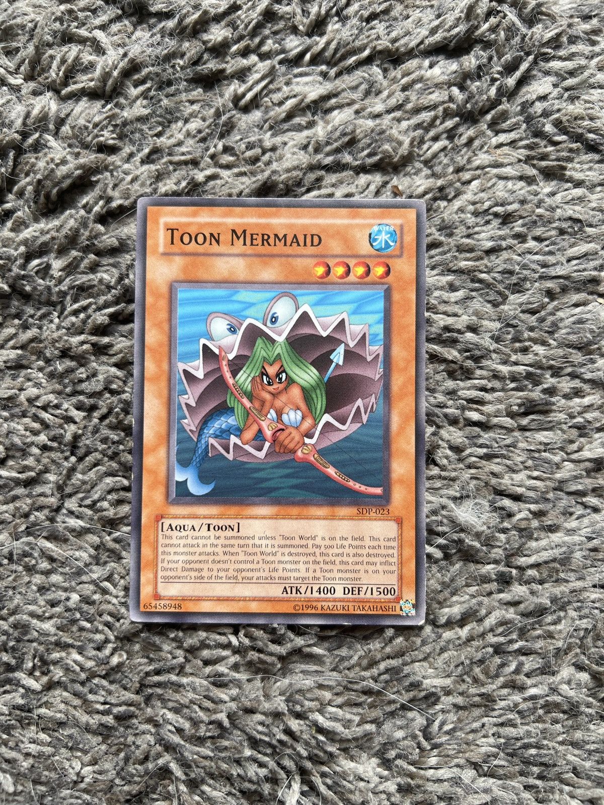 Vintage 1996 Konami Yu-Gi-Oh! Toon Mermaid Card Size ONE SIZE - 1 Thumbnail