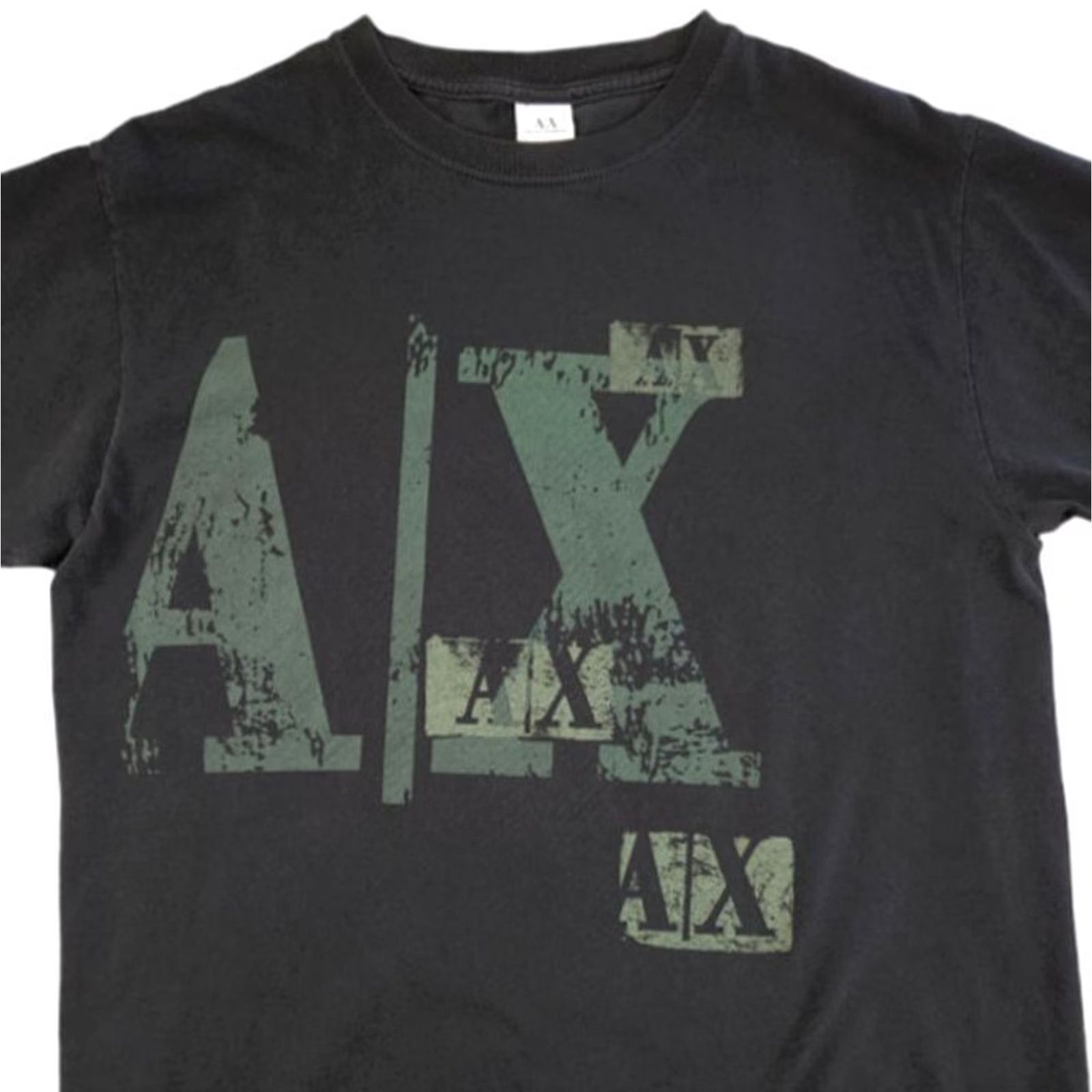 Armani Exchange VINTAGE Armani Exchange T Shirt Mens Size Medium Black 90s A/X Made In USA Size US M / EU 48-50 / 2 - 2 Thumbnail