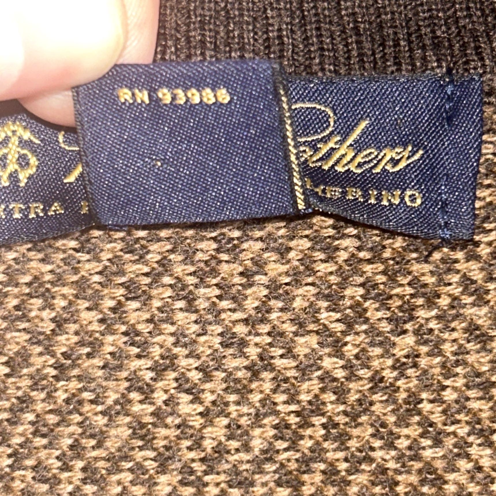 Brooks Brothers Brooks Brothers Sweater 1/4 Zip XL Mens Knit Wool Brown Pullover Regular 100% Merino Lightweight Office Business Casual Workwear Italian Size US XL / EU 56 / 4 - 7 Thumbnail