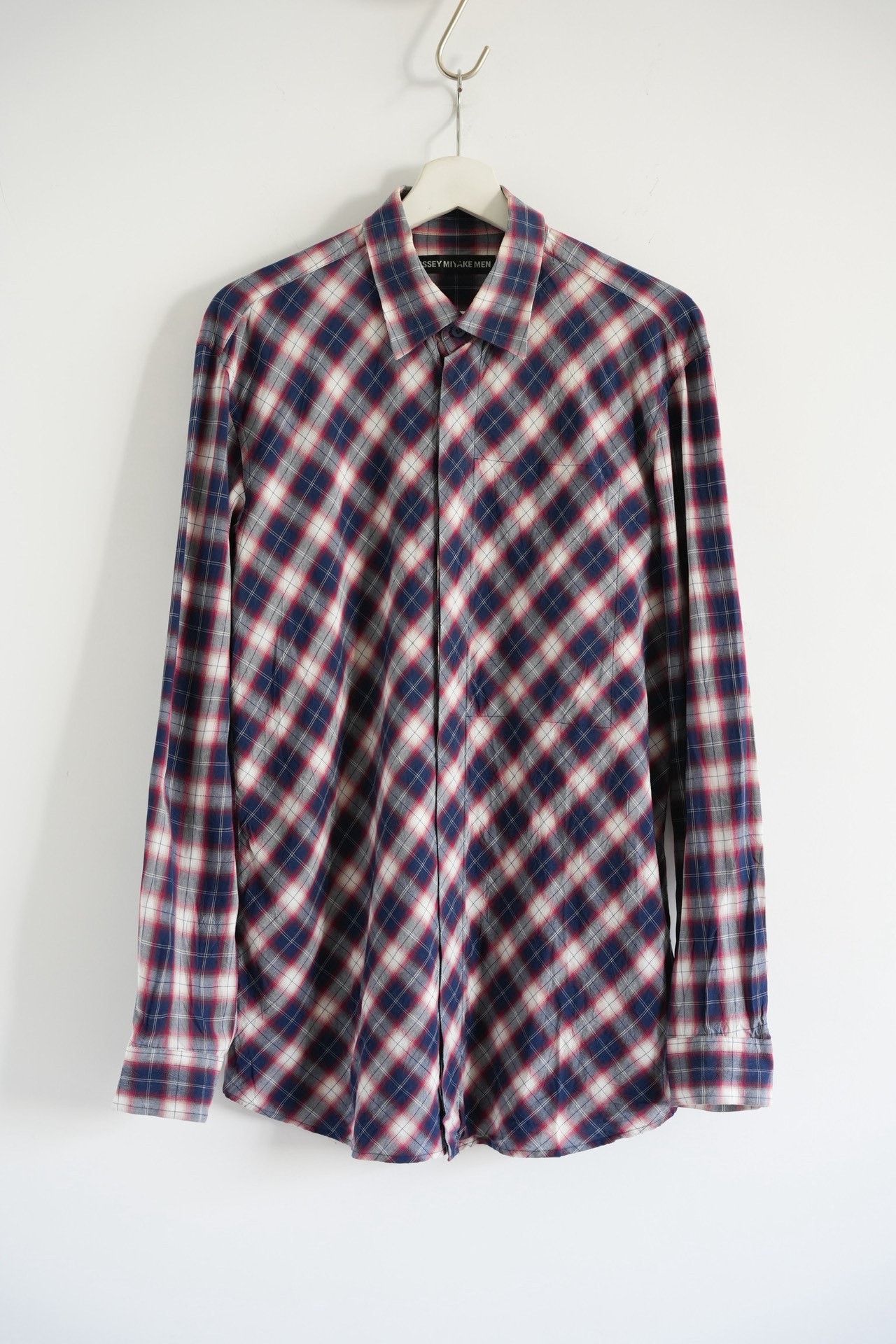 Issey Miyake Issey Miyake 90s Diamond Pattern Shirt Size US M / EU 48-50 / 2 - 1 Thumbnail