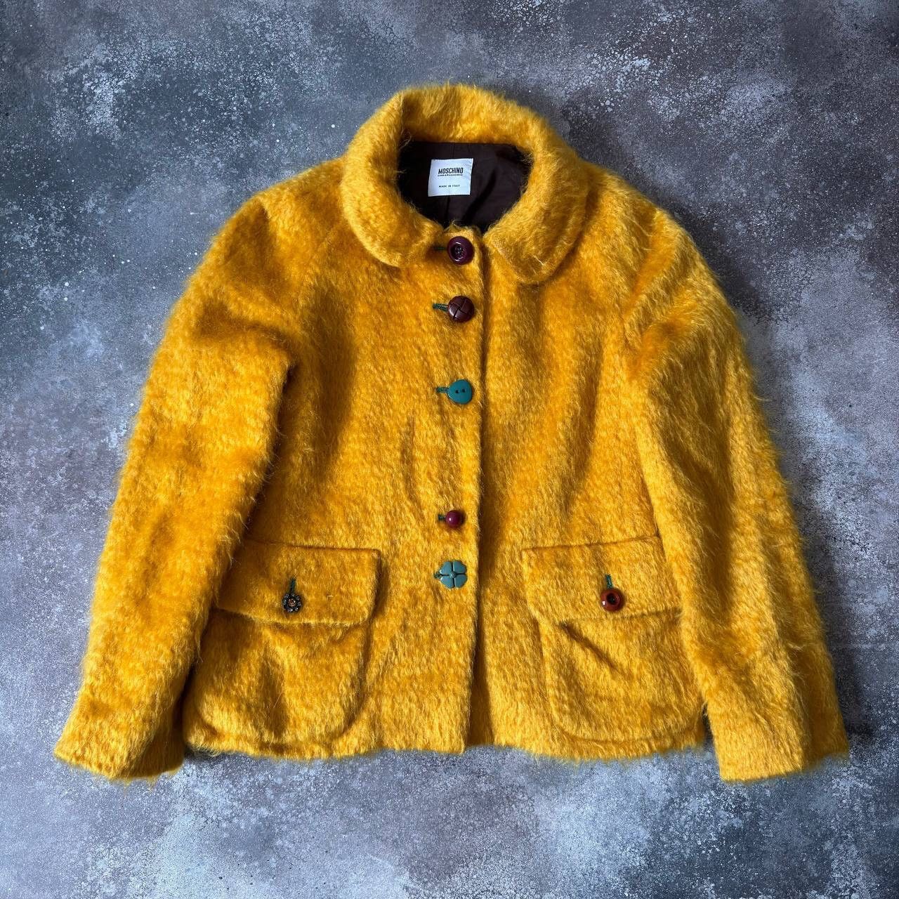 Moschino Moschino Vintage Mohair Fuzzy Blazer Jacket Size L / US 10 / IT 46 - 1 Thumbnail