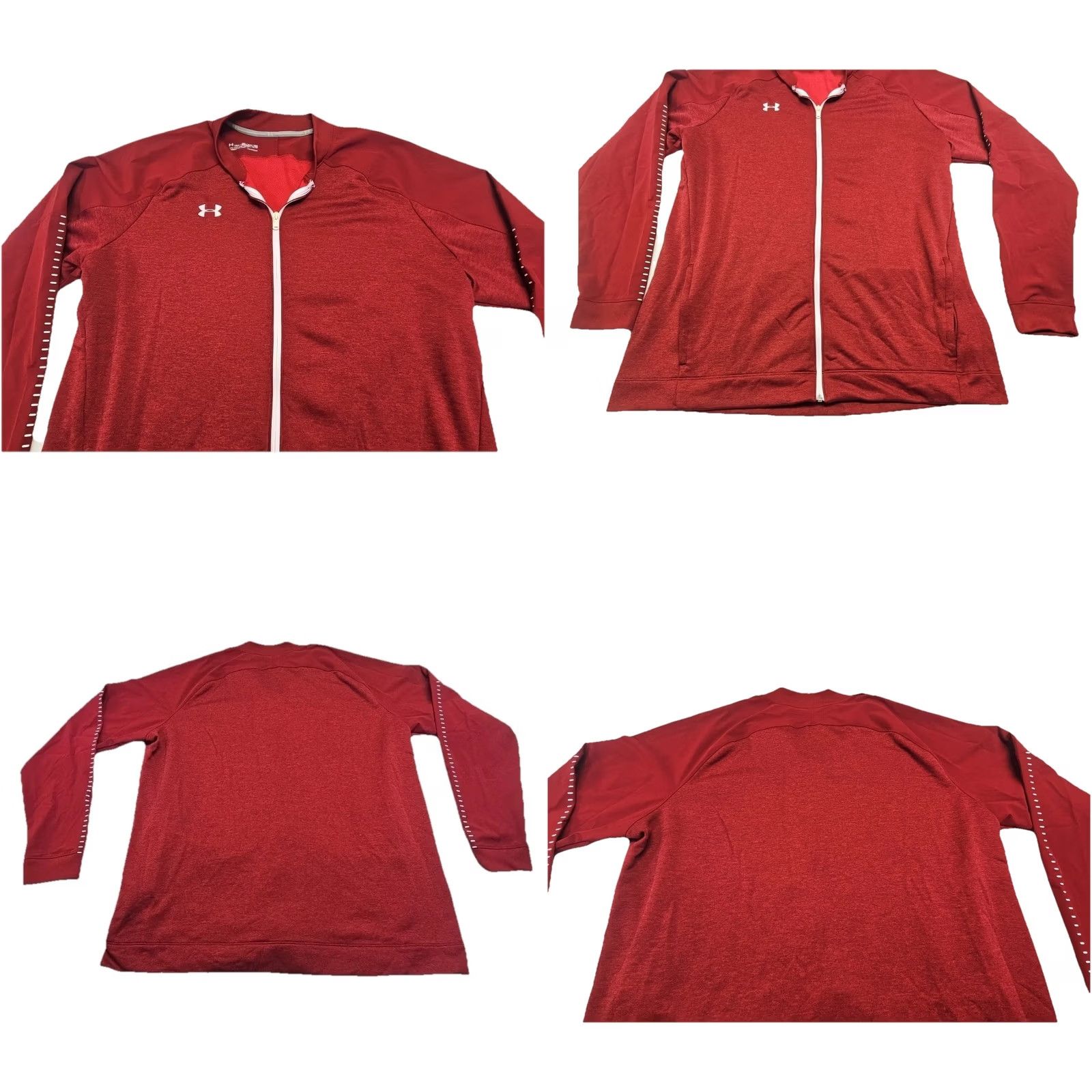Under Armour Under Armour Men’s 3XL Red Burgundy Full Zip Jacket Size US XXL / EU 58 / 5 - 8 Thumbnail